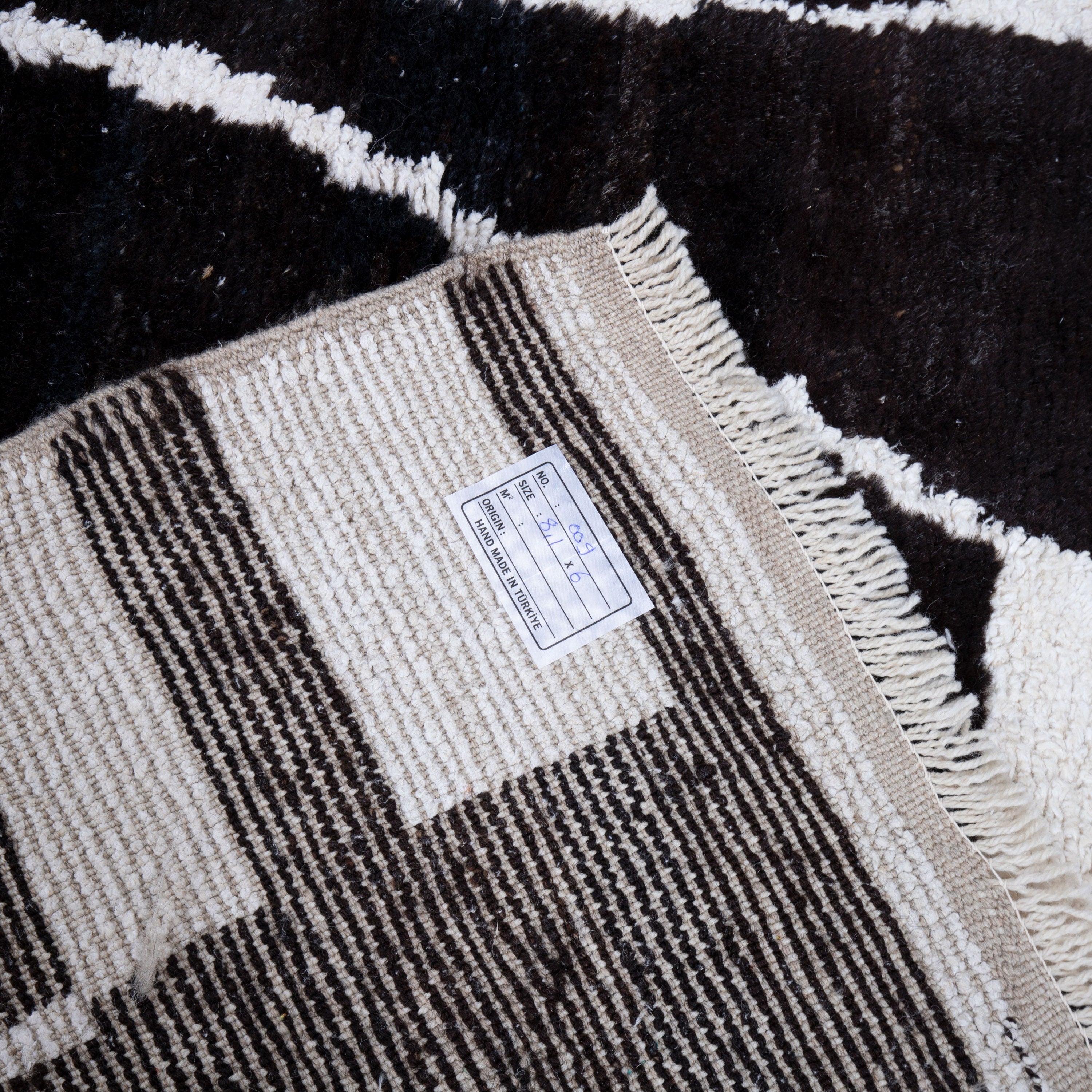 Contemporary TURKISH RUG up cycled from vintage HEMP and goat hair flat weaves.