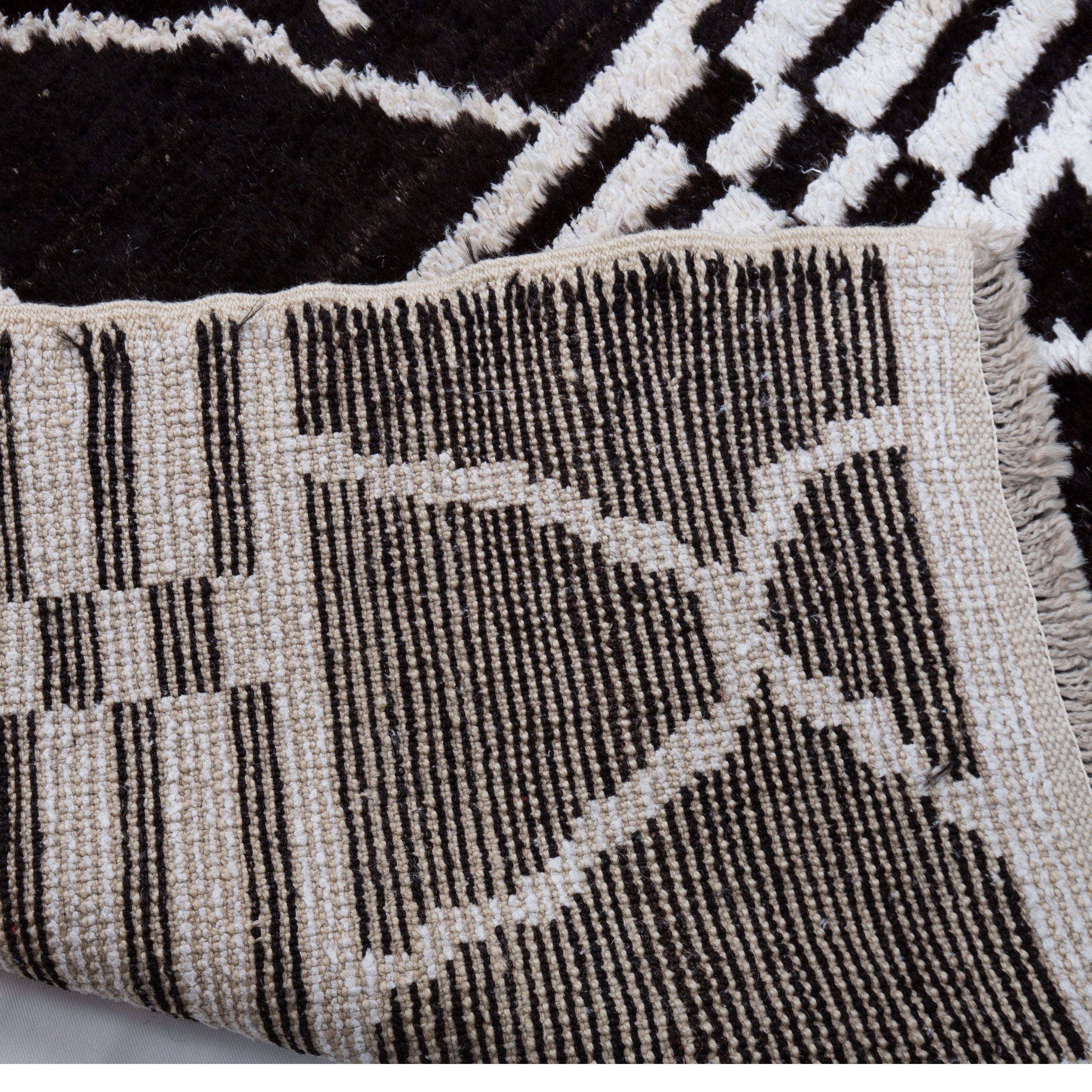 Contemporary TURKISH RUG up cycled from vintage HEMP and goat hair flat weaves.