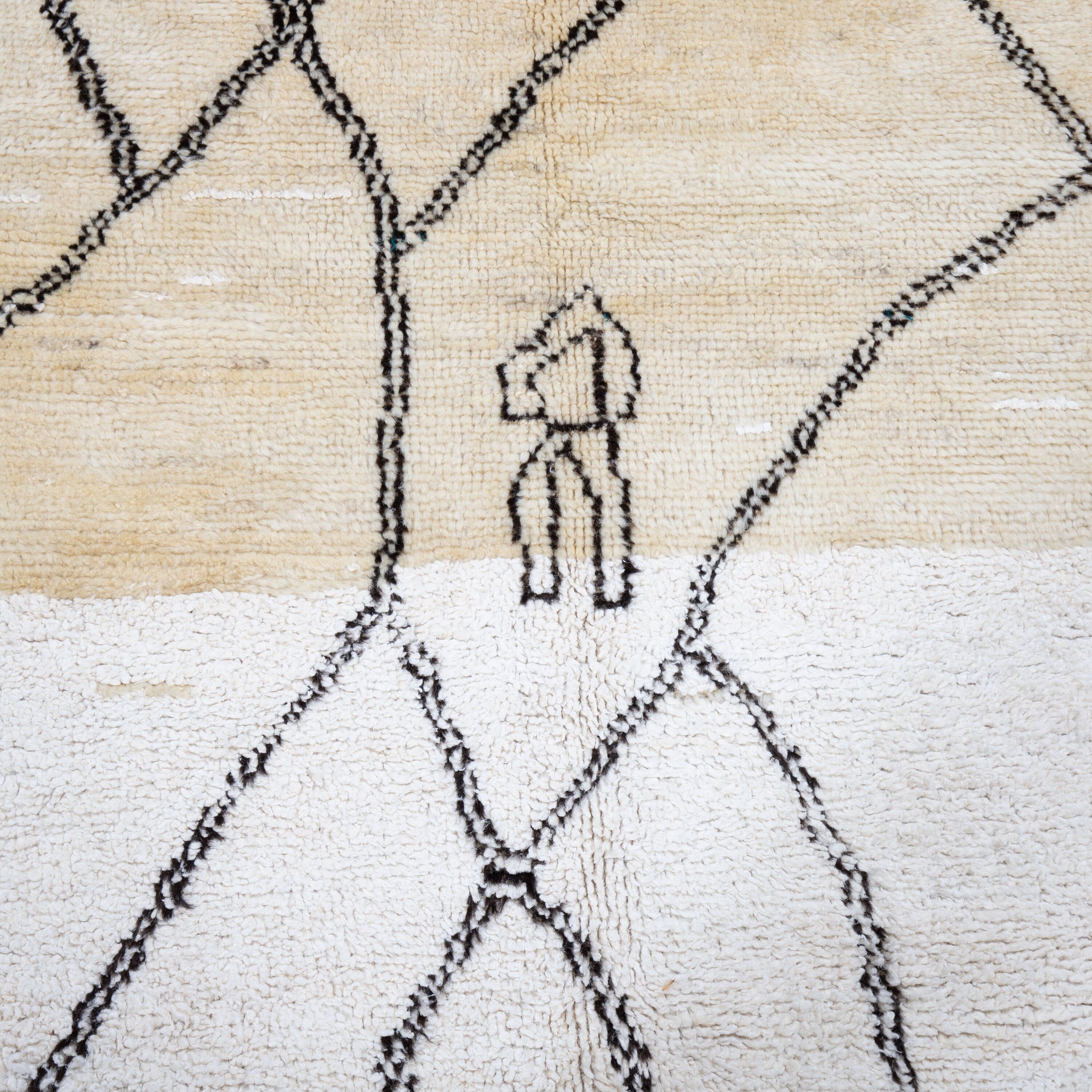 Contemporary TURKISH RUG up cycled from vintage HEMP and goat hair flat weaves