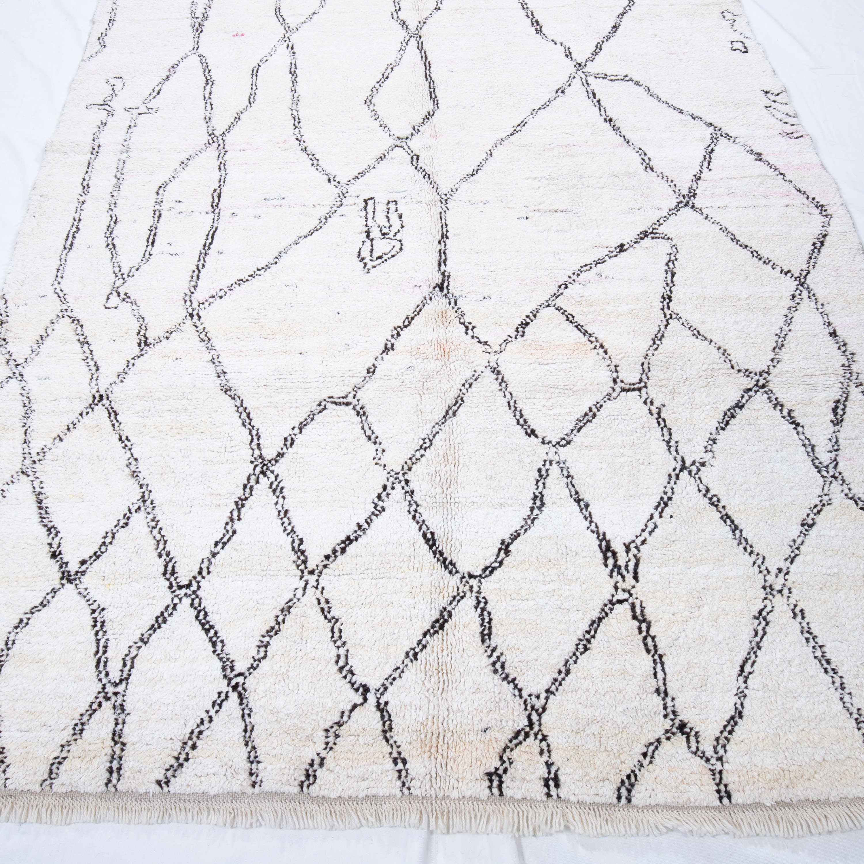 Contemporary TURKISH RUG up cycled from vintage HEMP and goat hair flat weaves