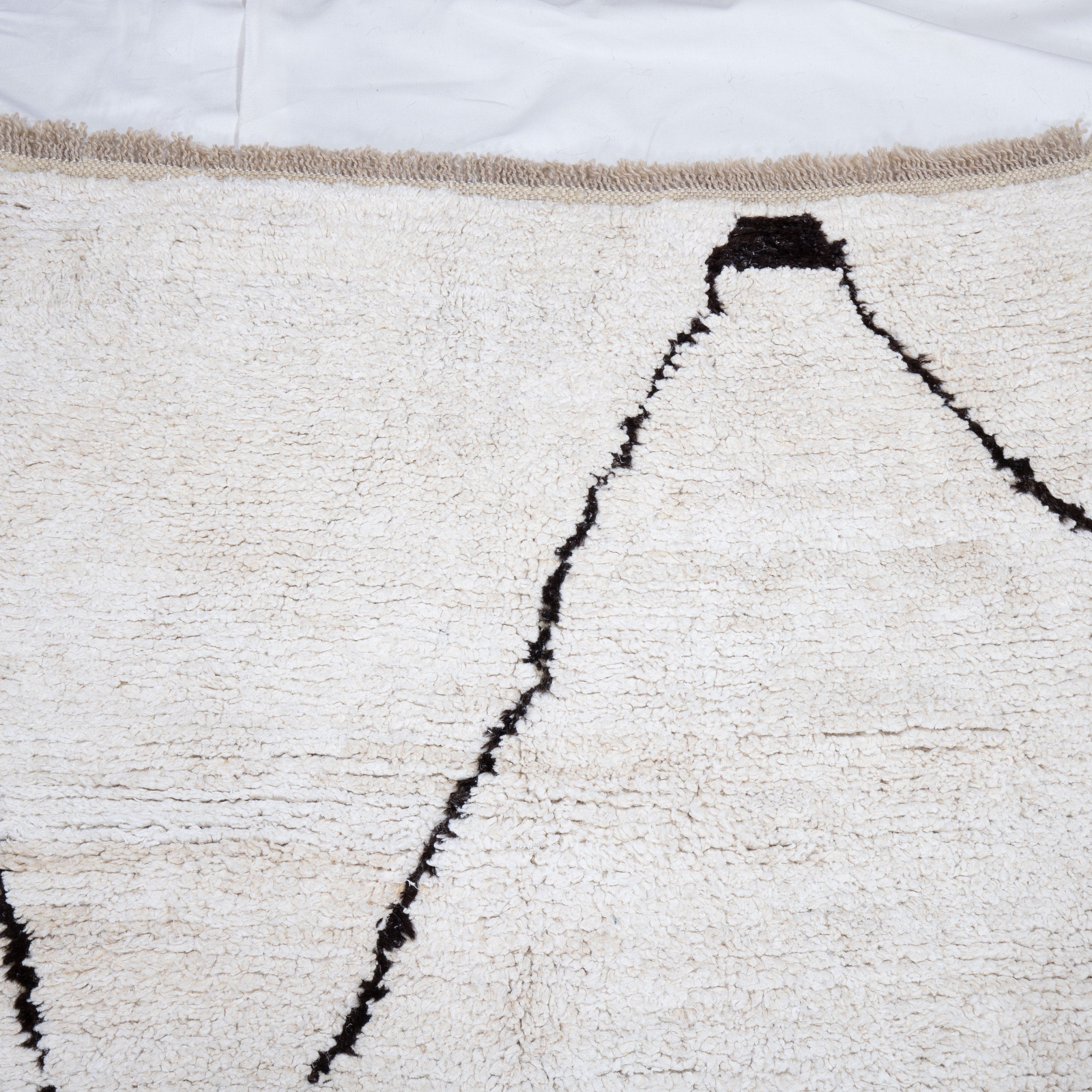 Contemporary HEMP RUNNER up-cycled from vintage HEMP and goat hair flat weaves