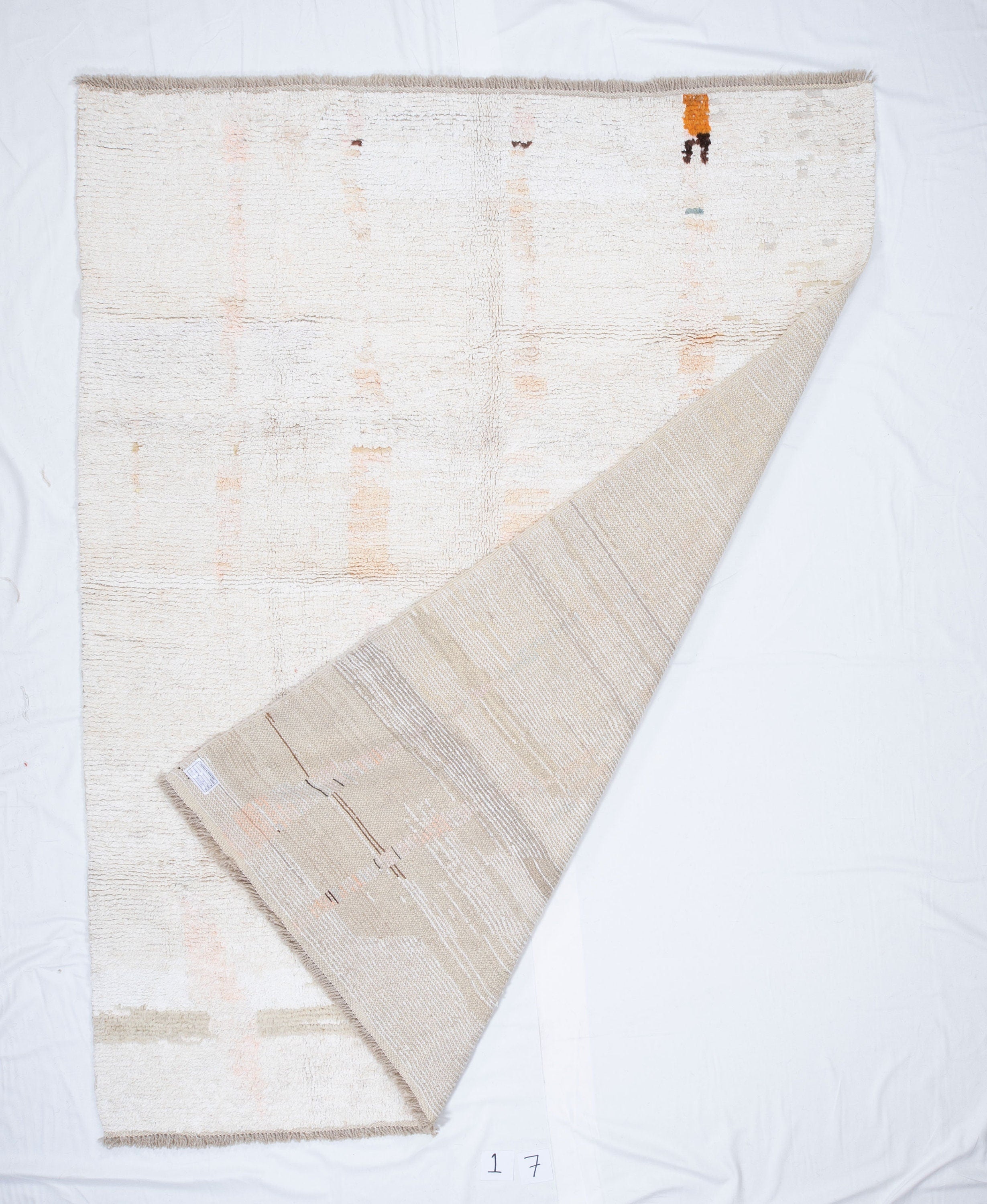 Contemporary TURKISH RUG up cycled from vintage HEMP and goat hair flat weaves