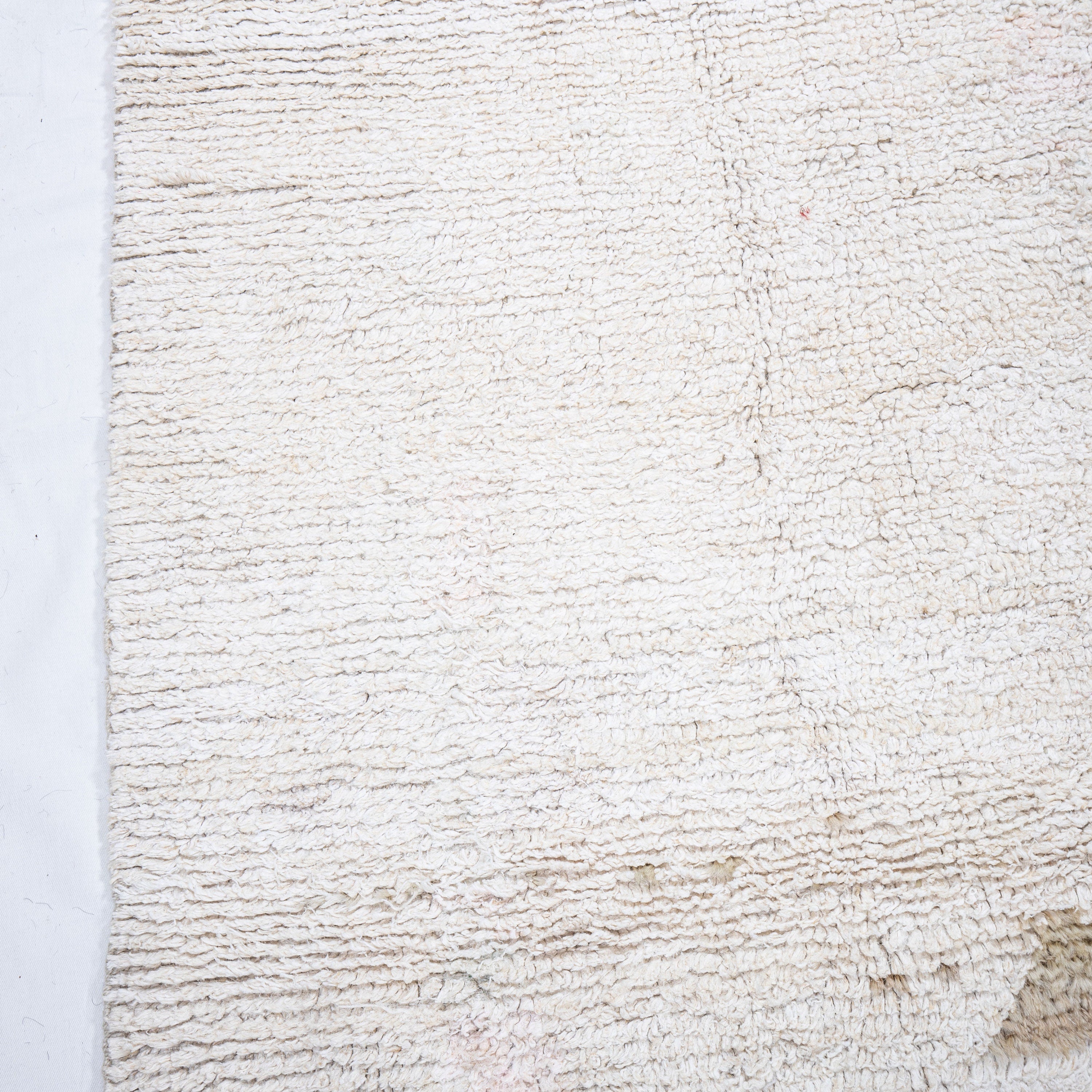 Contemporary TURKISH RUG up cycled from vintage HEMP and goat hair flat weaves