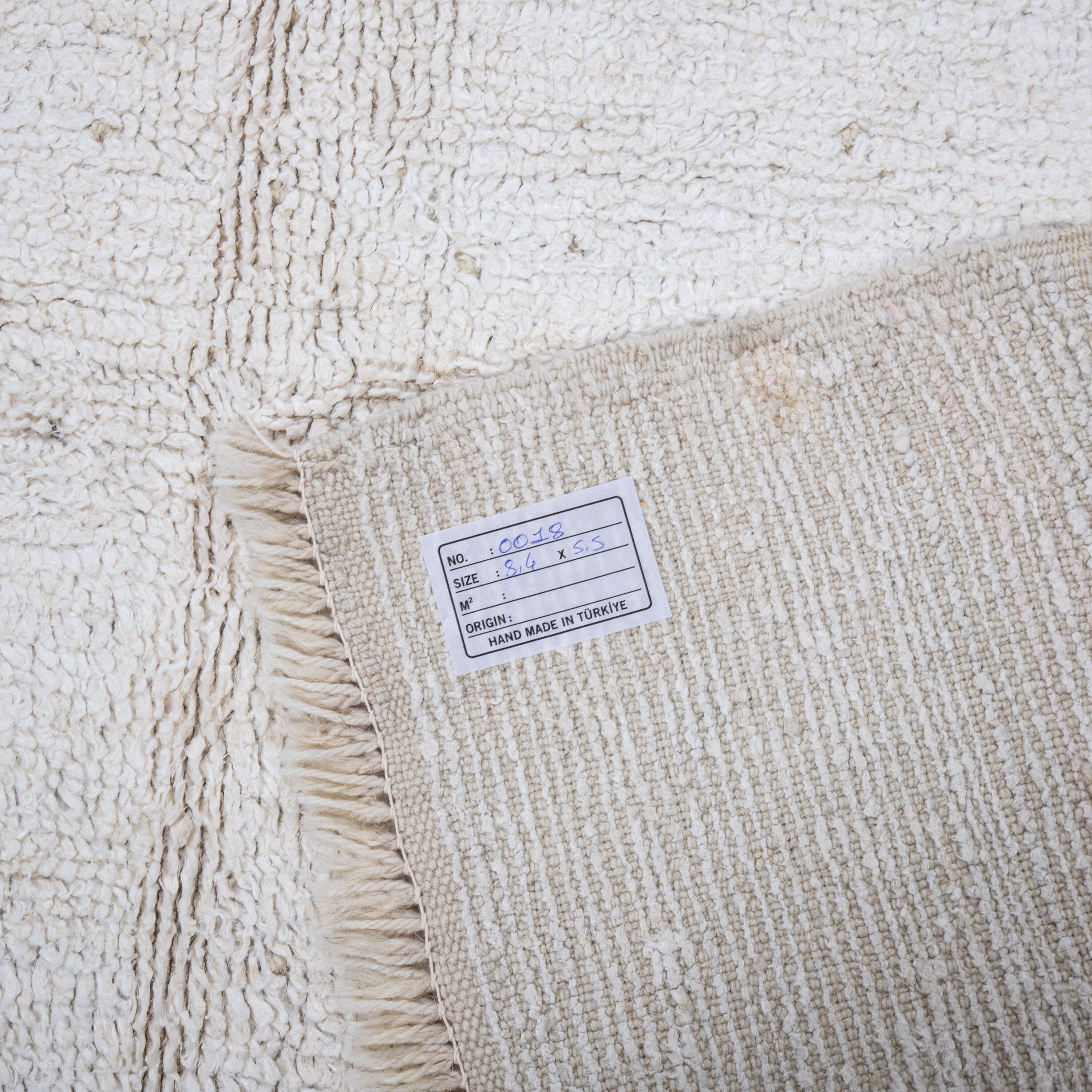 Contemporary TURKISH RUG up cycled from vintage HEMP and goat hair flat weaves