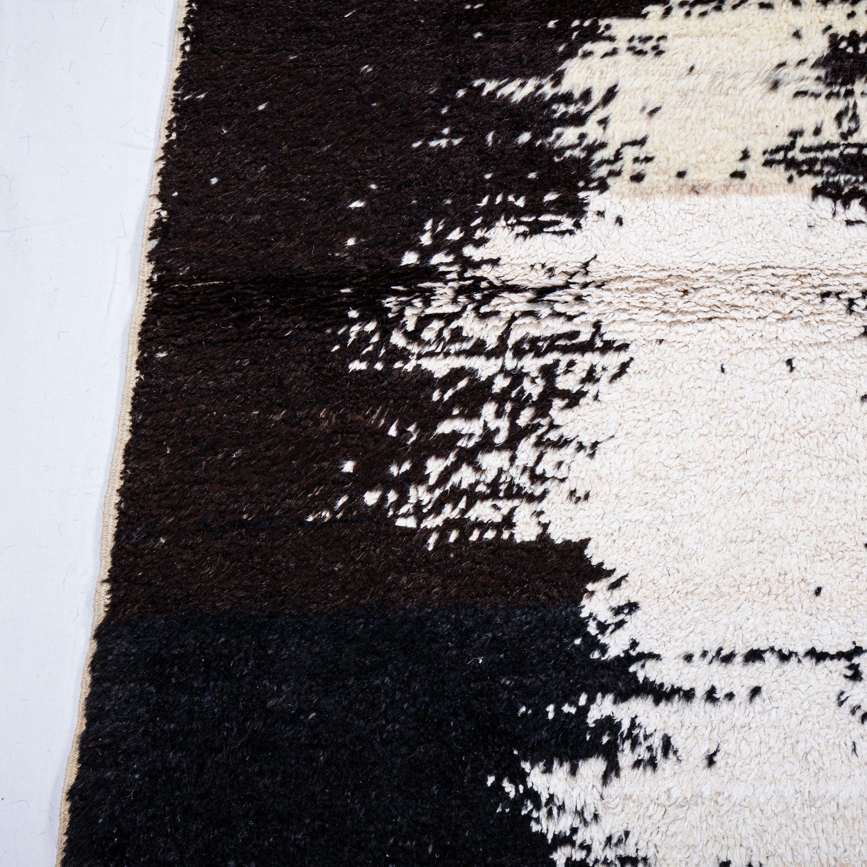 Contemporary TURKISH RUG up cycled from vintage HEMP and goat hair flat weaves.