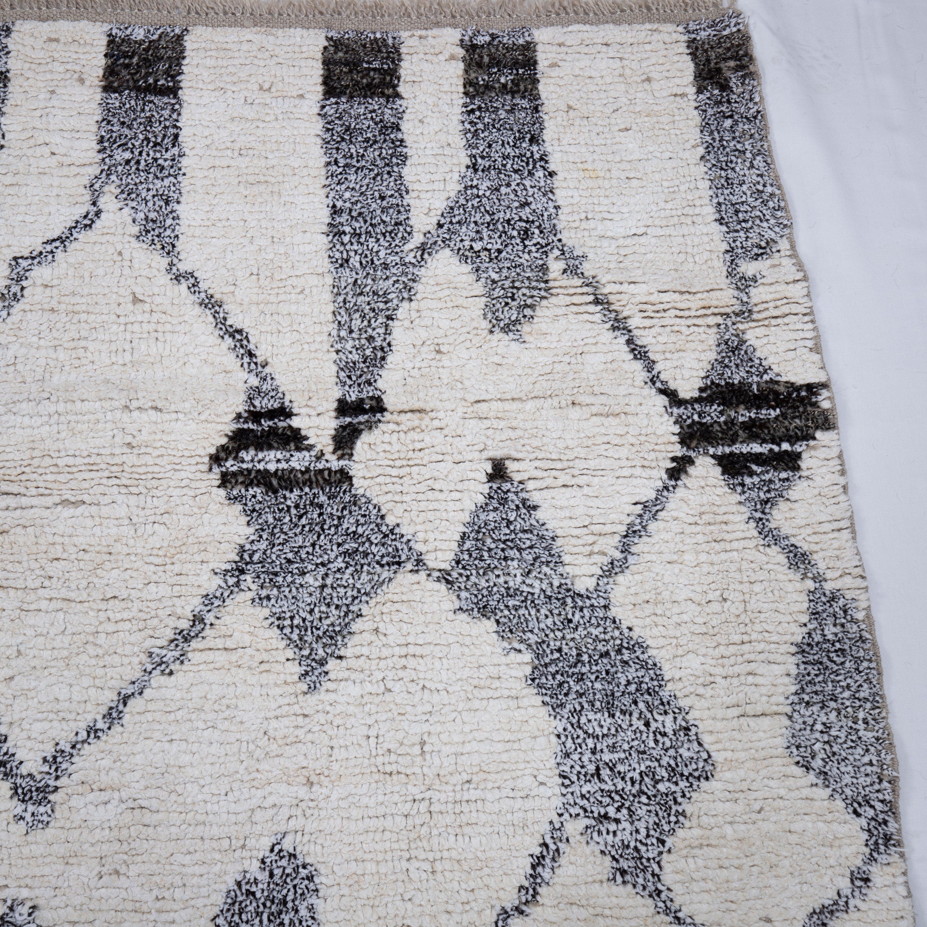 Contemporary TURKISH RUG up cycled from vintage HEMP and goat hair flat weaves