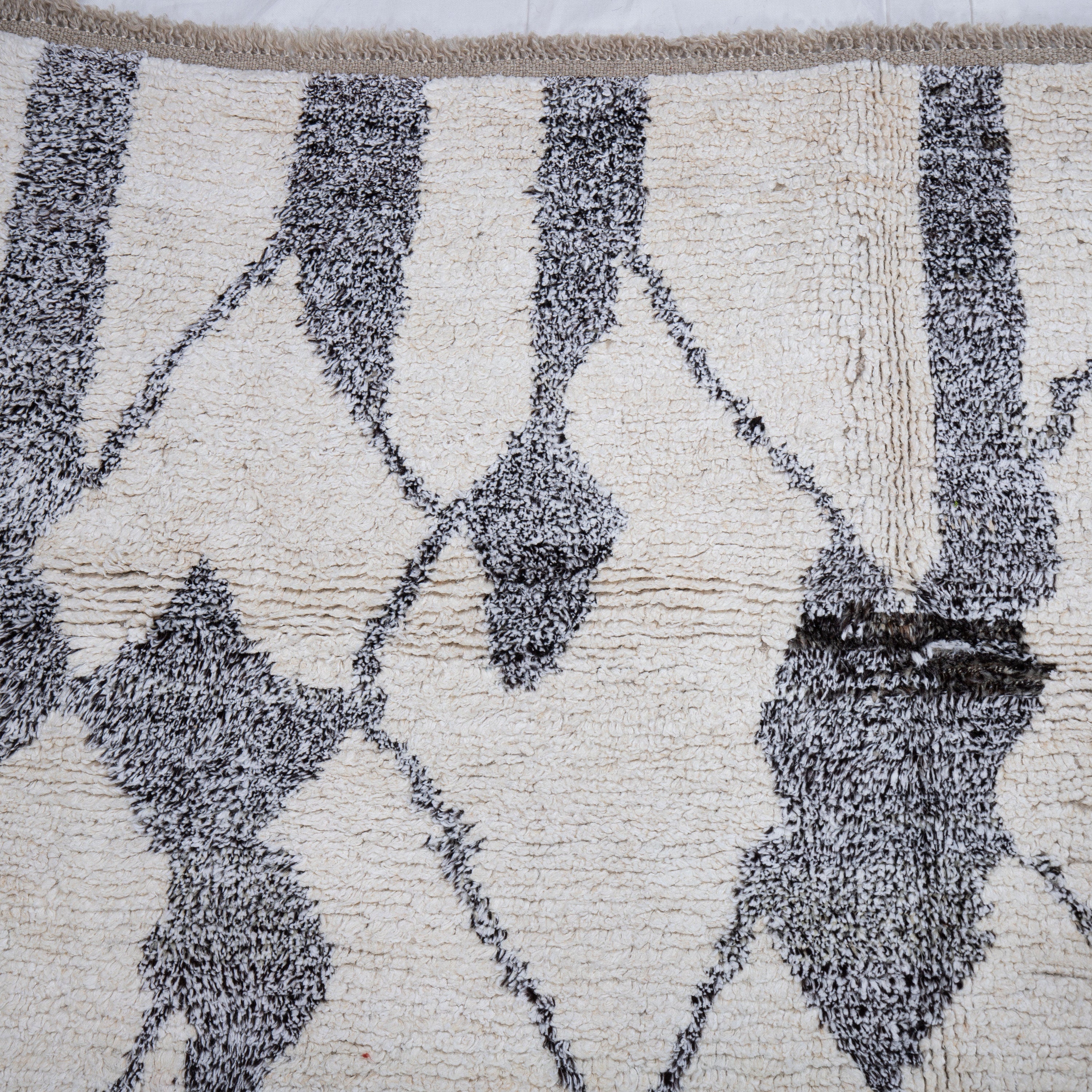 Contemporary TURKISH RUG up cycled from vintage HEMP and goat hair flat weaves
