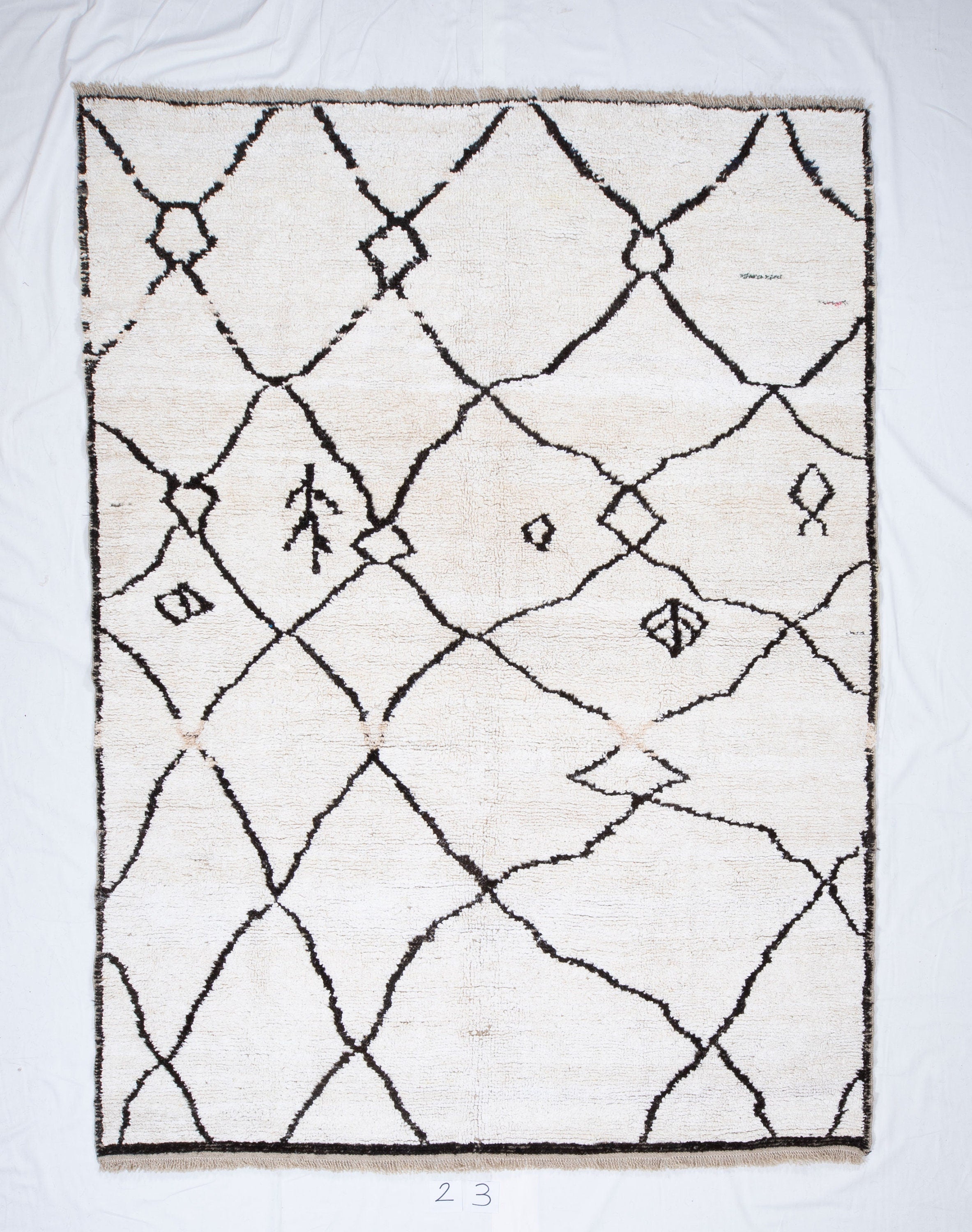 Contemporary TURKISH RUG up cycled from vintage HEMP and goat hair flat weaves