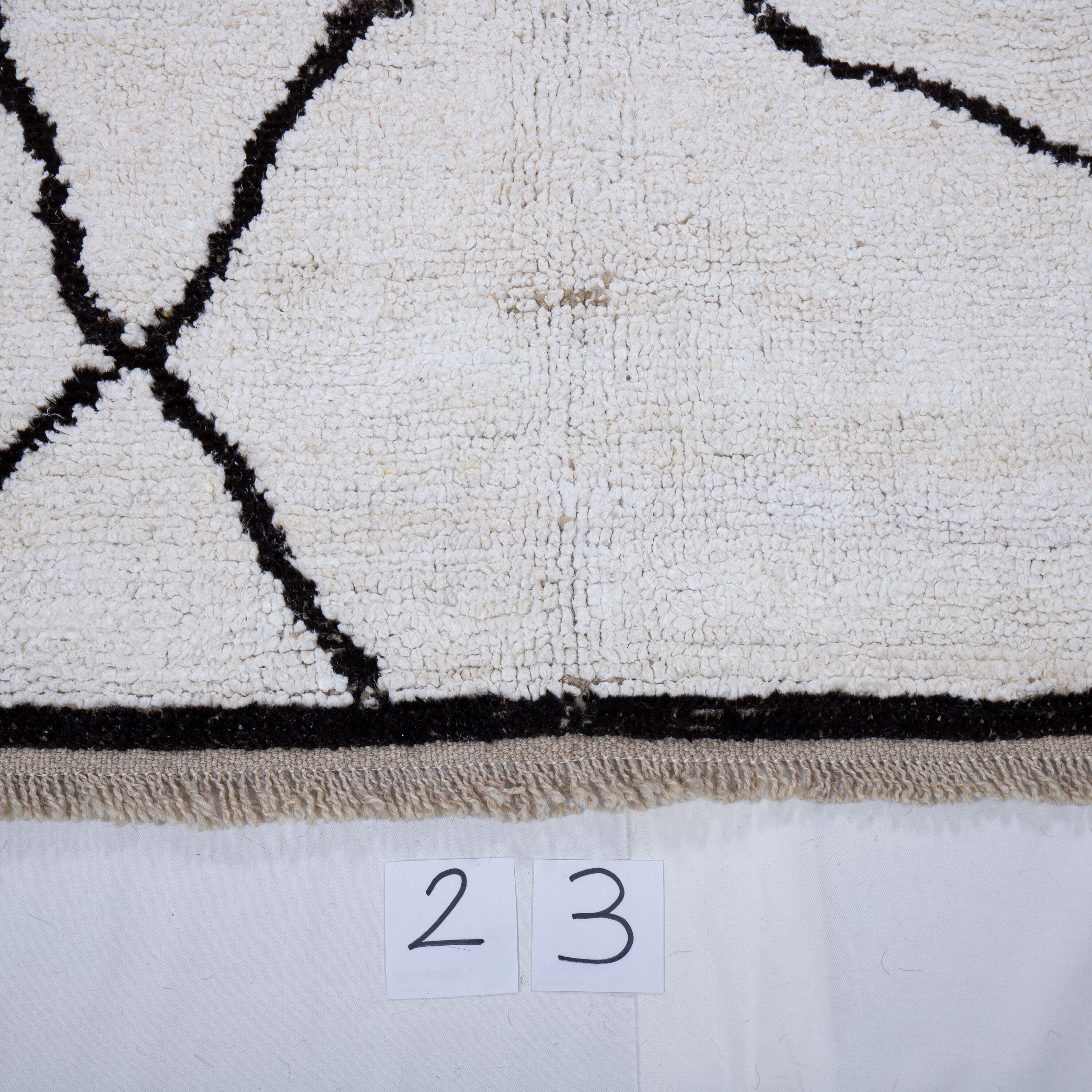 Contemporary TURKISH RUG up cycled from vintage HEMP and goat hair flat weaves