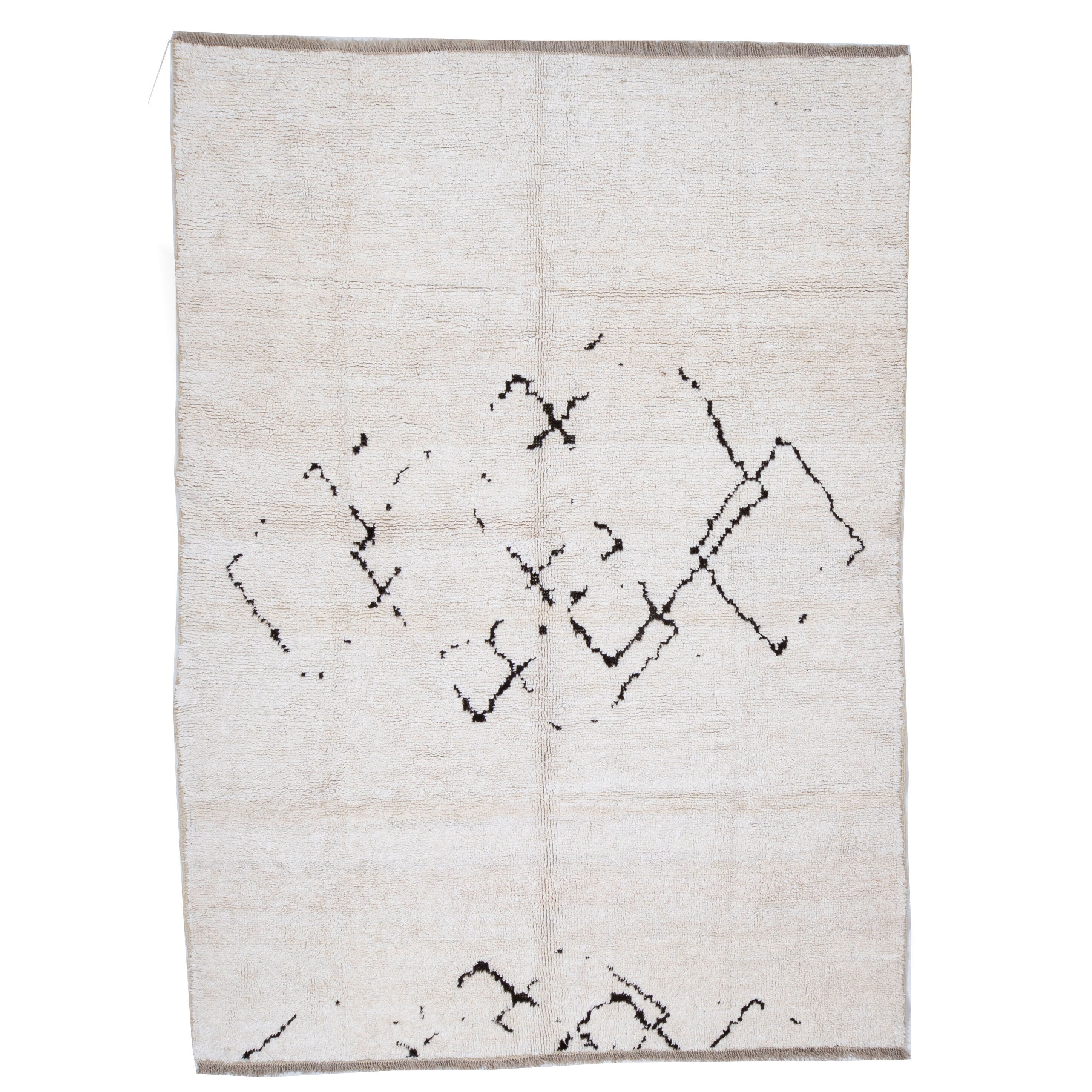 Contemporary TURKISH RUG up cycled from vintage HEMP and goat hair flat weaves