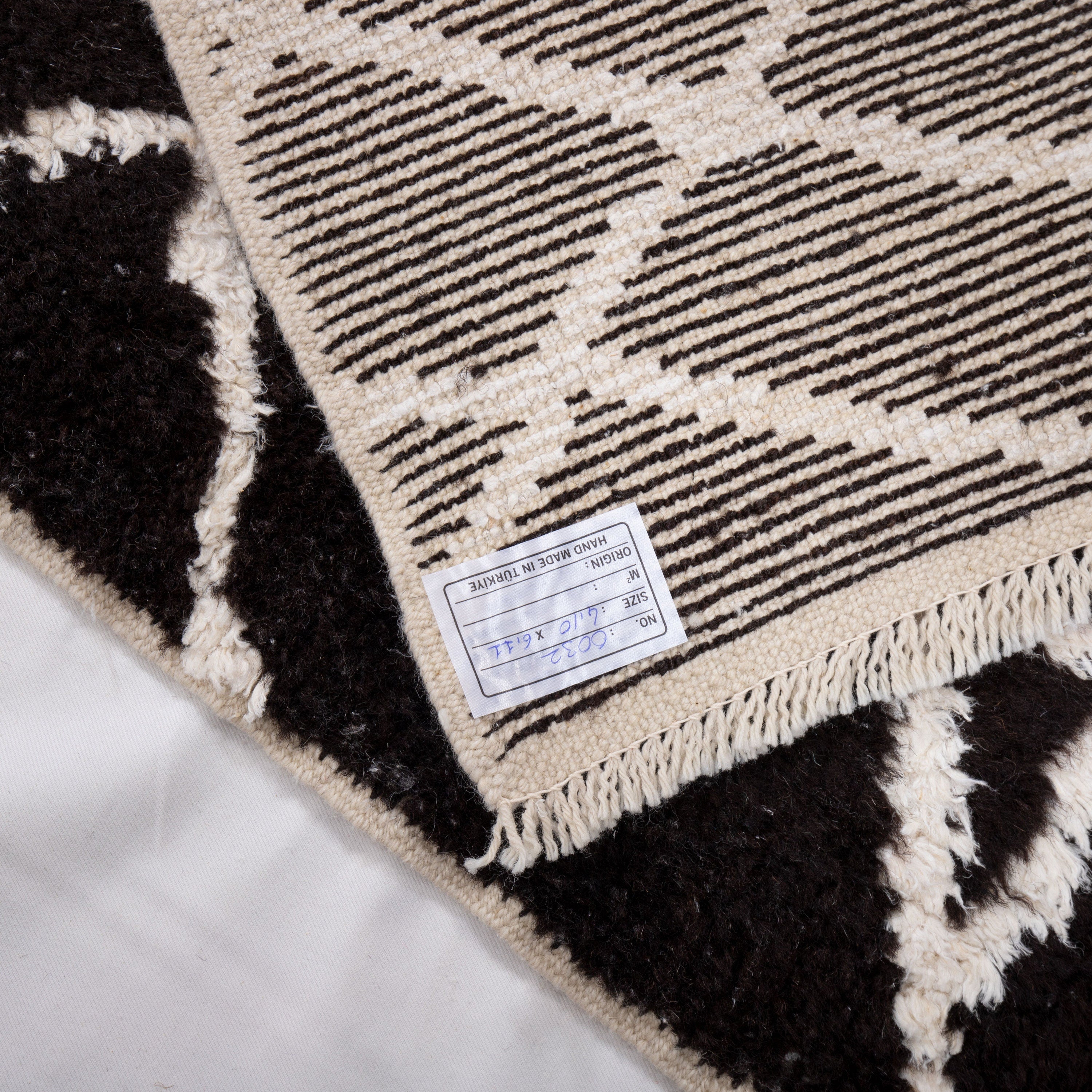 Contemporary TURKISH RUG up cycled from vintage HEMP and goat hair flat weaves