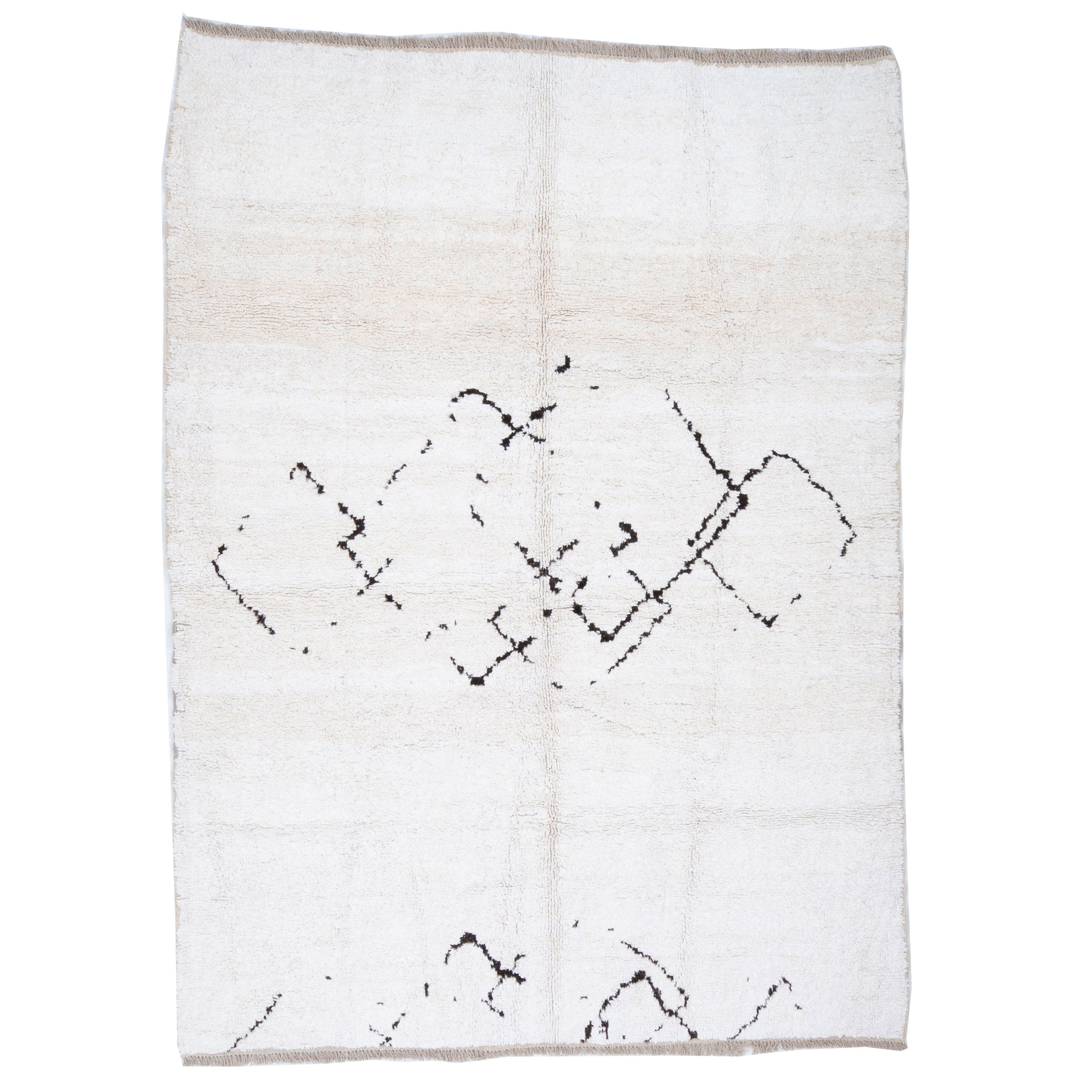 Contemporary TURKISH RUG up cycled from vintage HEMP and goat hair flat weaves