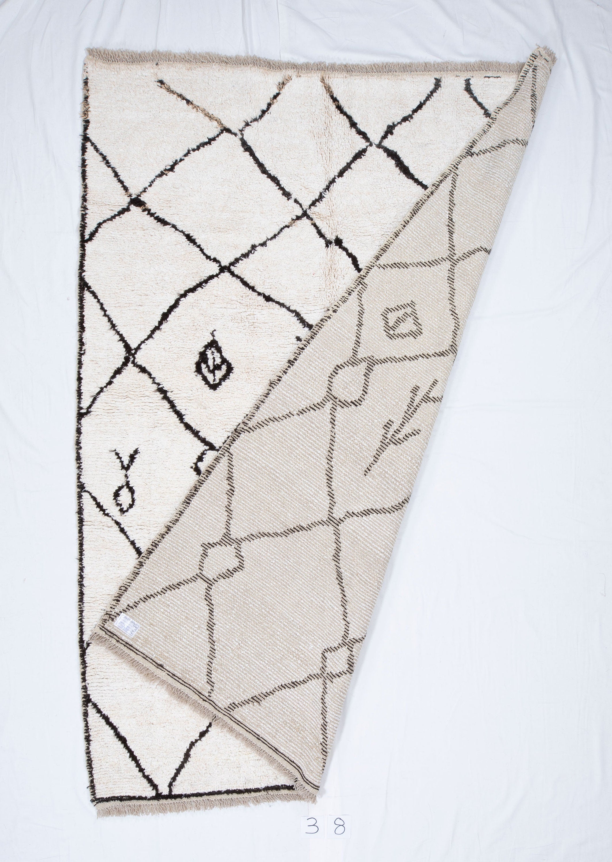 Contemporary TURKISH RUG up cycled from vintage HEMP and goat hair flat weaves.