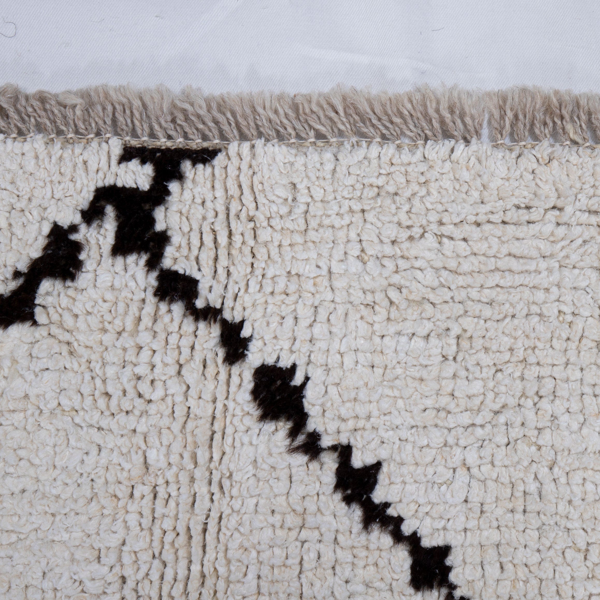 Contemporary TURKISH RUG up cycled from vintage HEMP and goat hair flat weaves