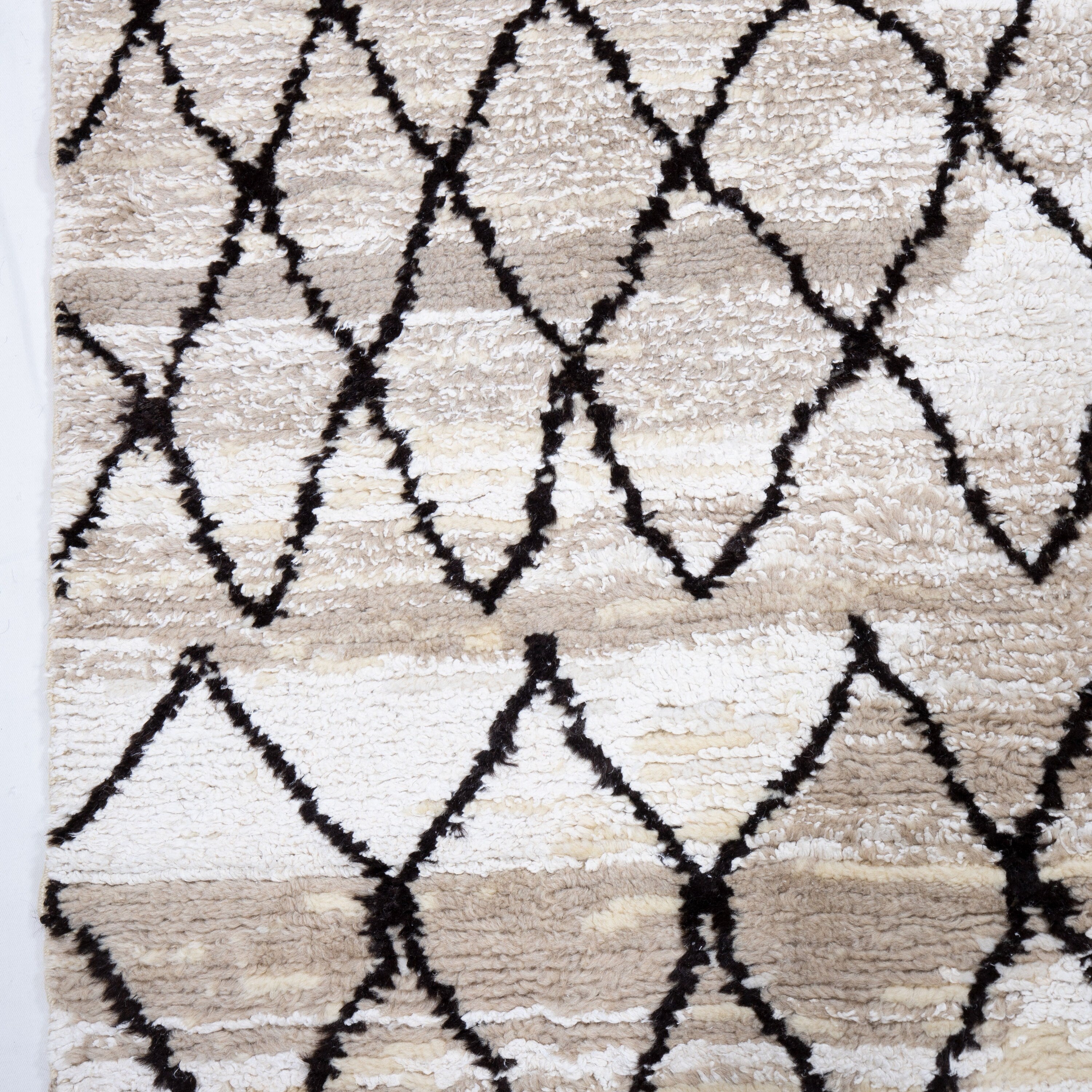 Contemporary TURKISH RUG up cycled from vintage HEMP and goat hair flat weaves