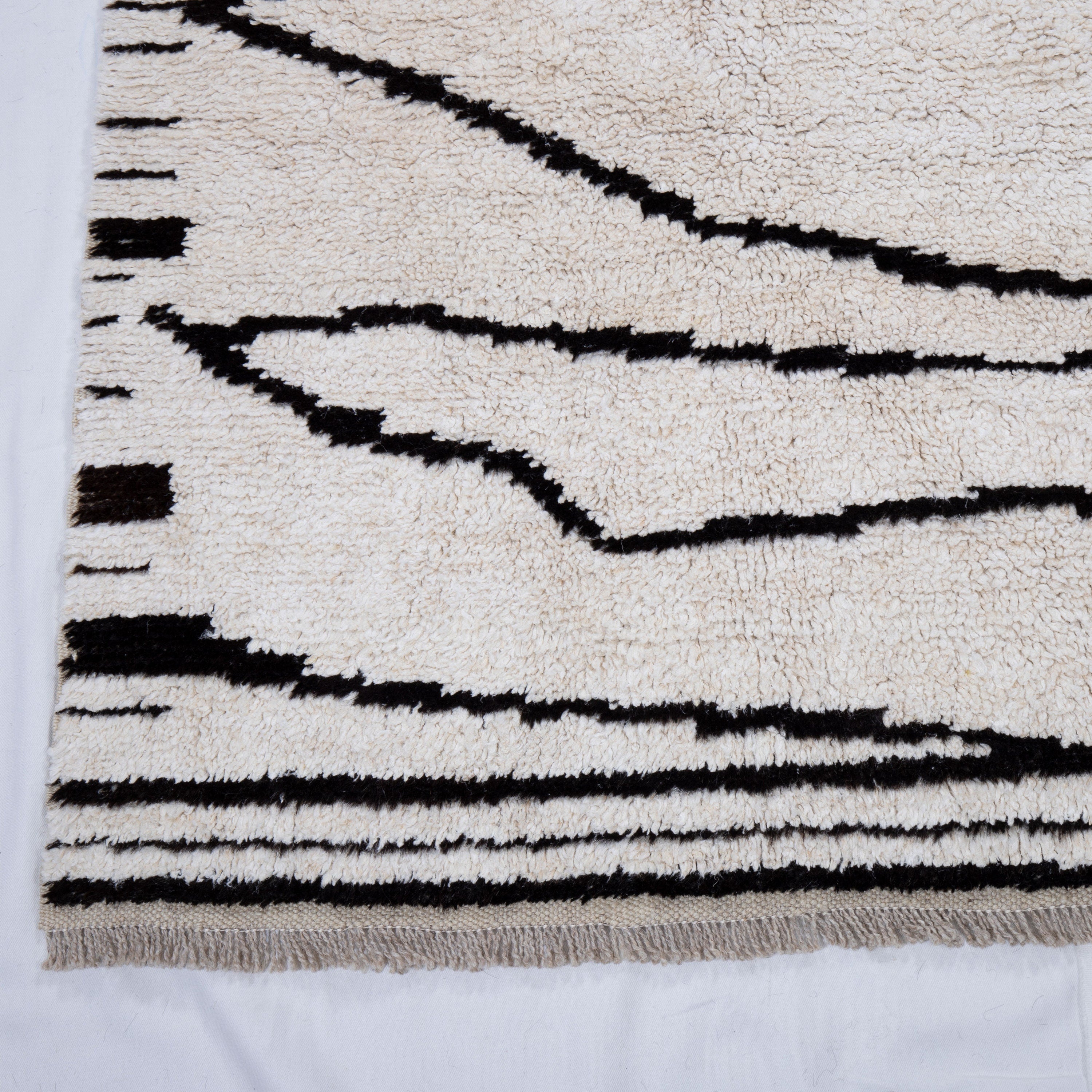 Contemporary TURKISH RUG up cycled from vintage HEMP and goat hair flat weaves