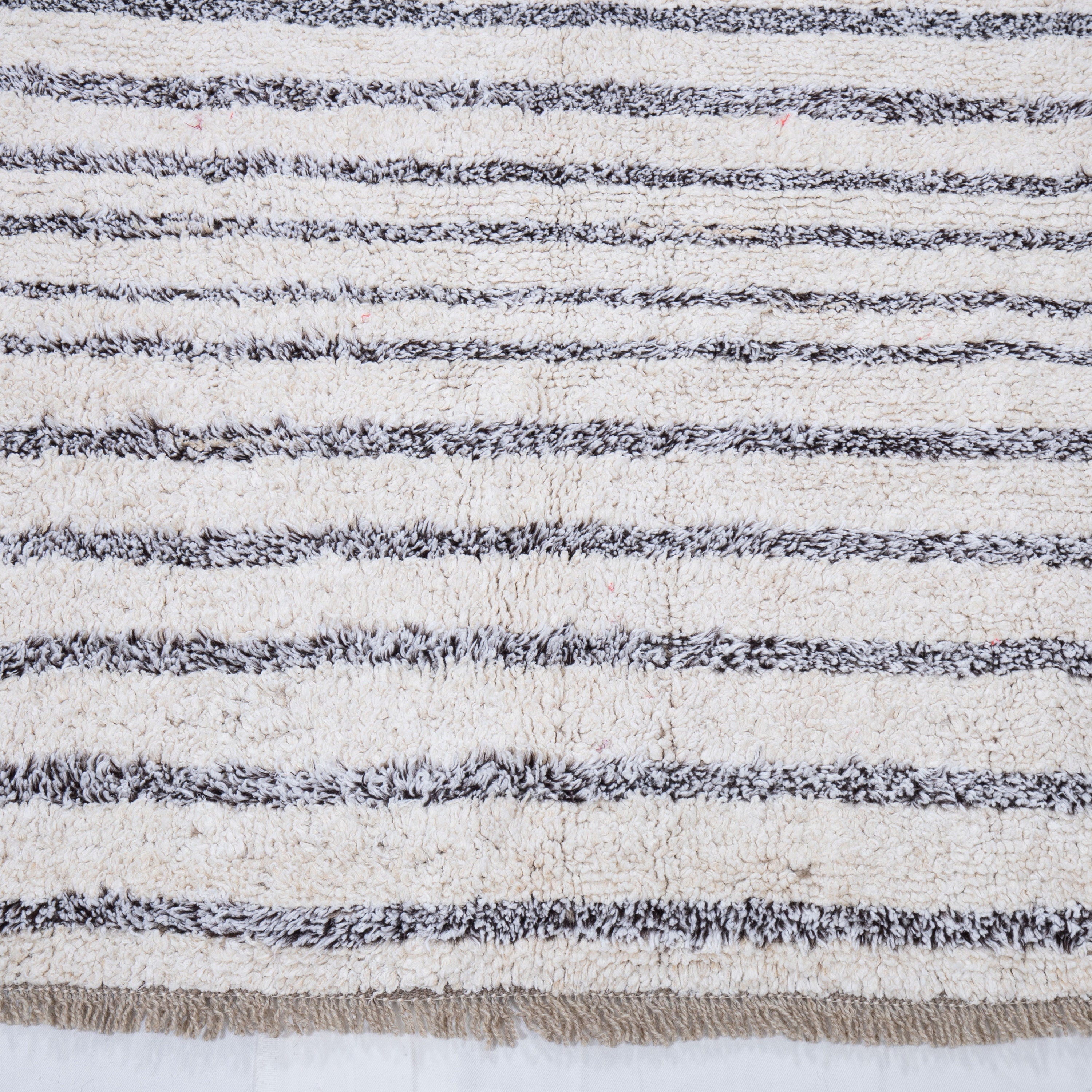 Contemporary TURKISH RUG up cycled from vintage HEMP and goat hair flat weaves