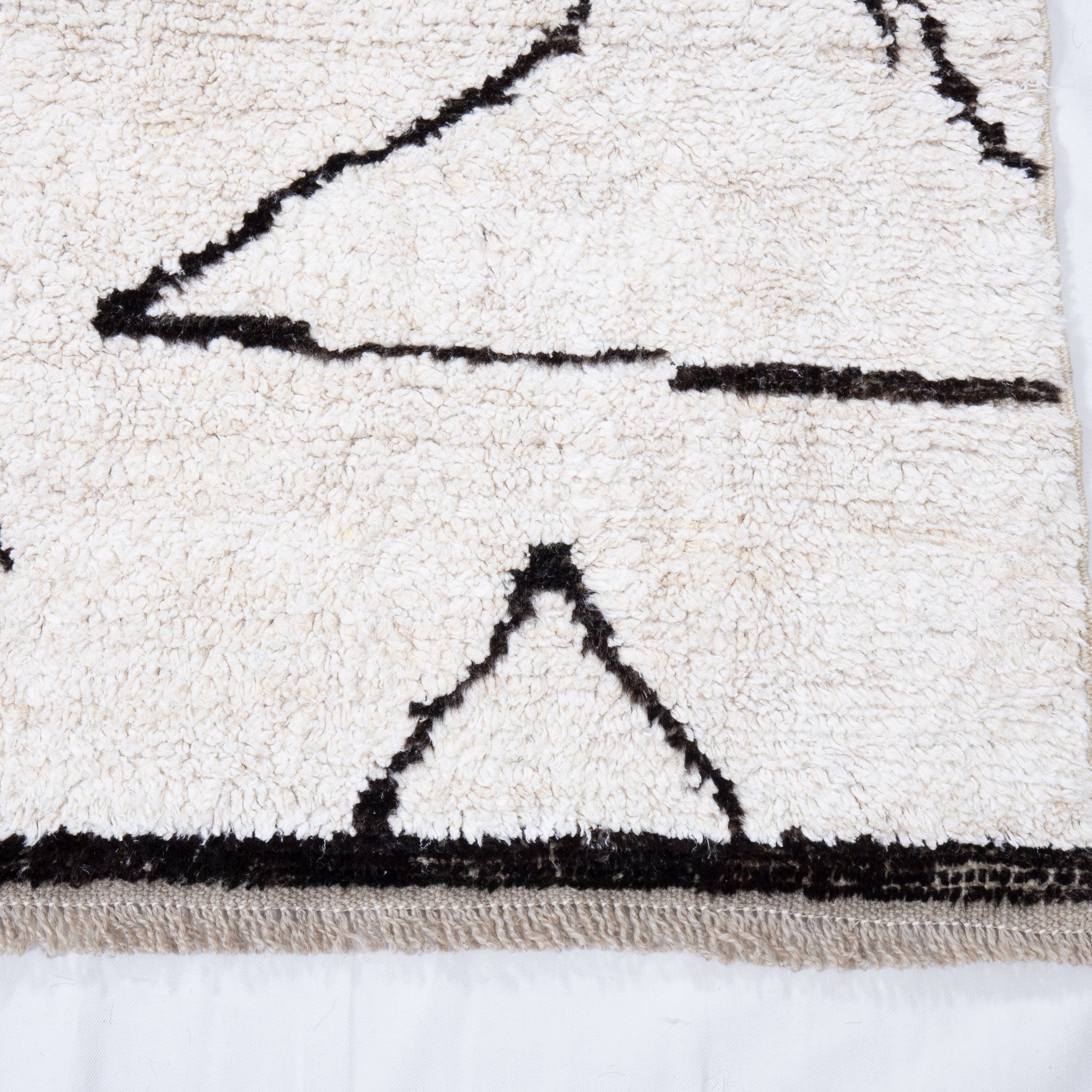 Contemporary TURKISH RUG up cycled from vintage HEMP and goat hair flat weaves