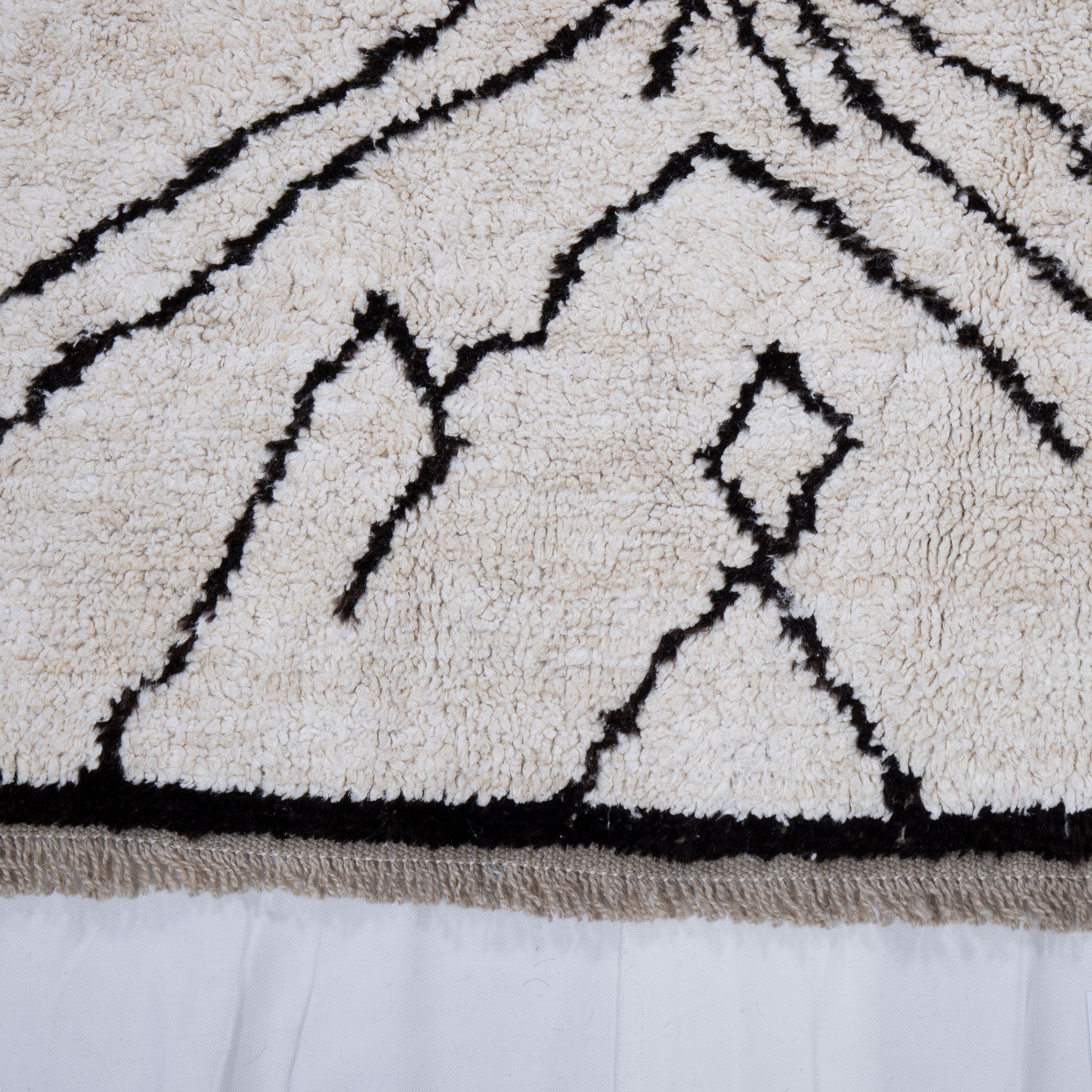 Contemporary TURKISH RUG up cycled from vintage HEMP and goat hair flat weaves