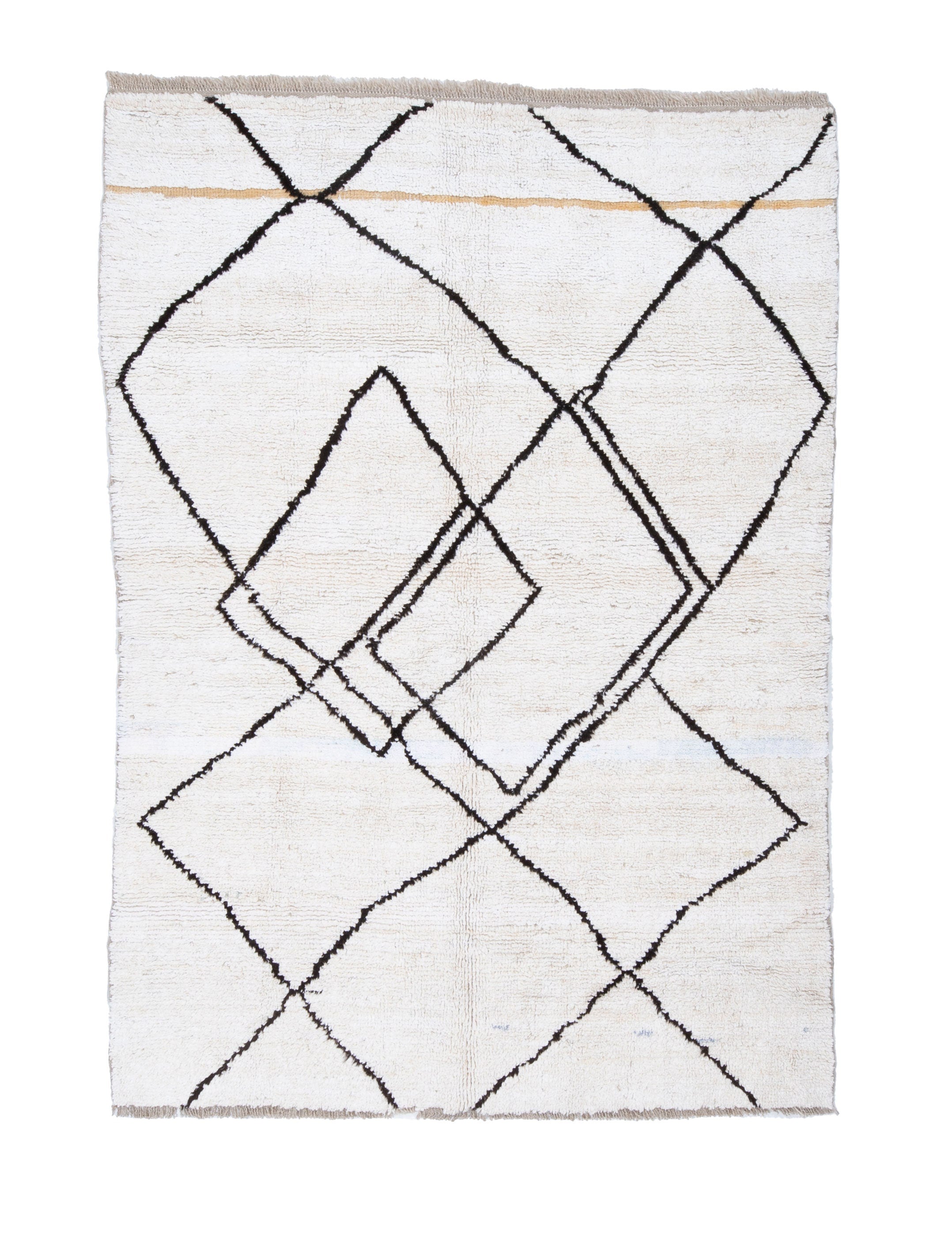 Contemporary TURKISH RUG up cycled from vintage HEMP and goat hair flat weaves