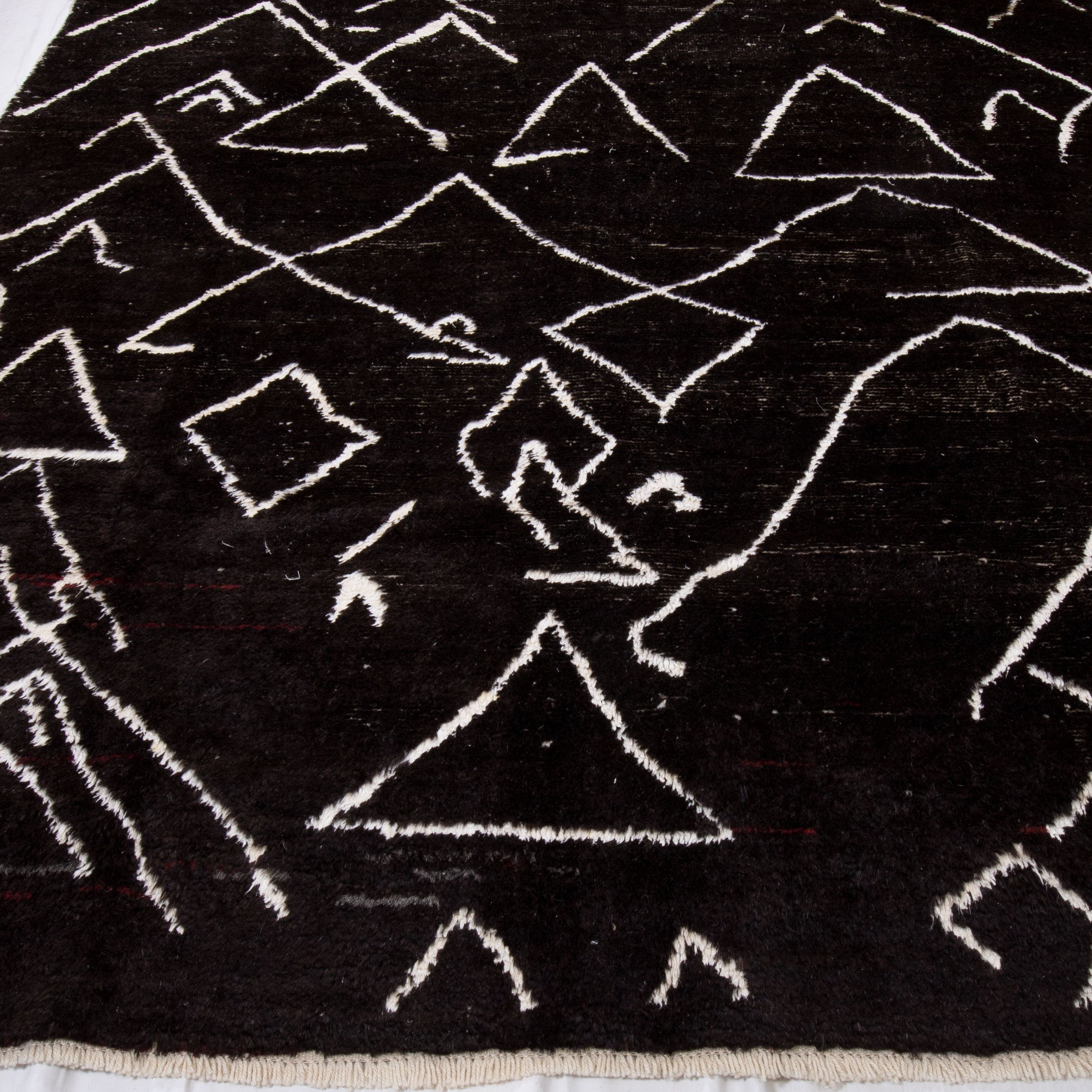 Contemporary TURKISH RUG up cycled from vintage HEMP and goat hair flat weaves