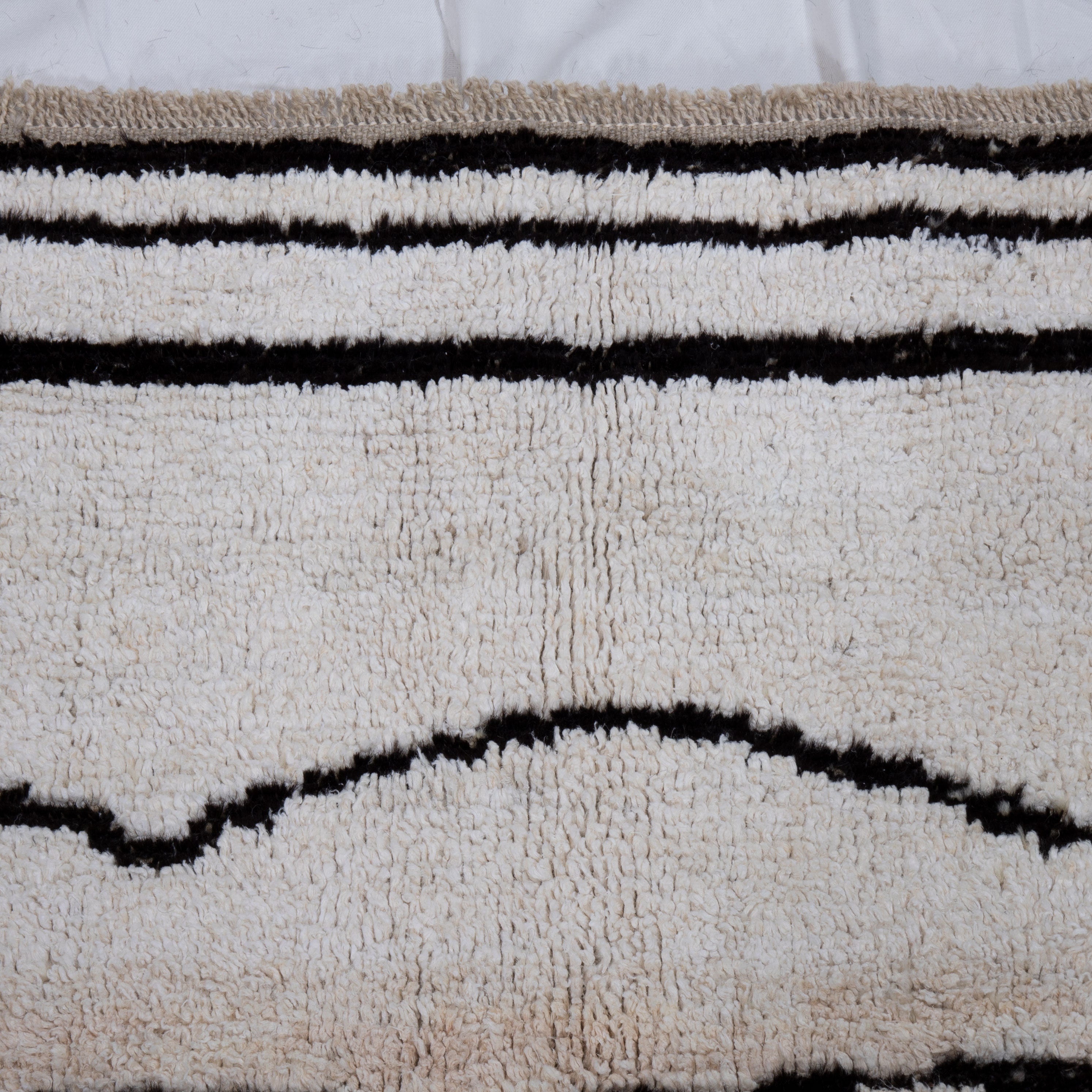 Contemporary TURKISH RUG up cycled from vintage HEMP and goat hair flat weaves
