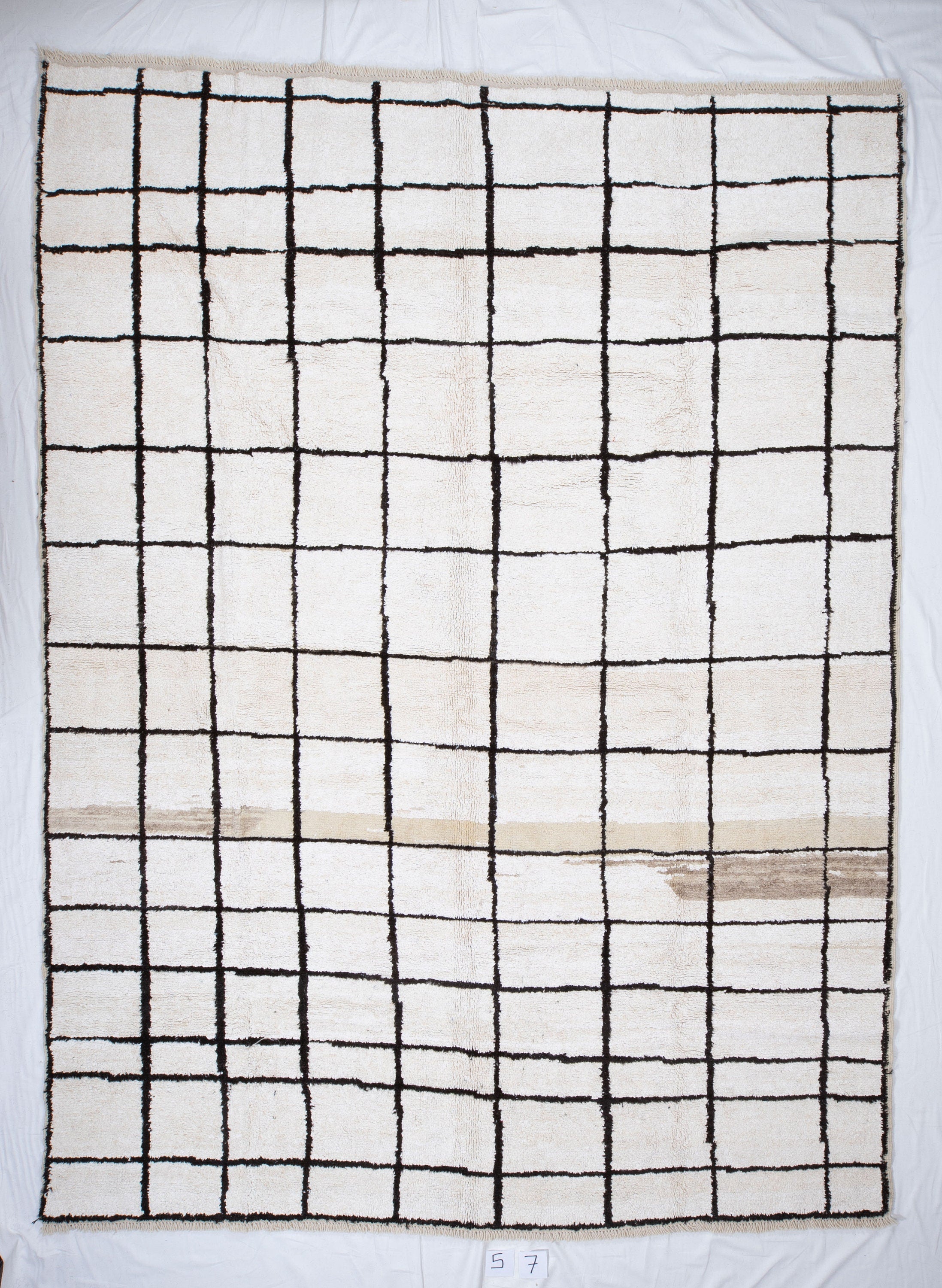 Contemporary TURKISH RUG up cycled from vintage HEMP and goat hair flat weaves