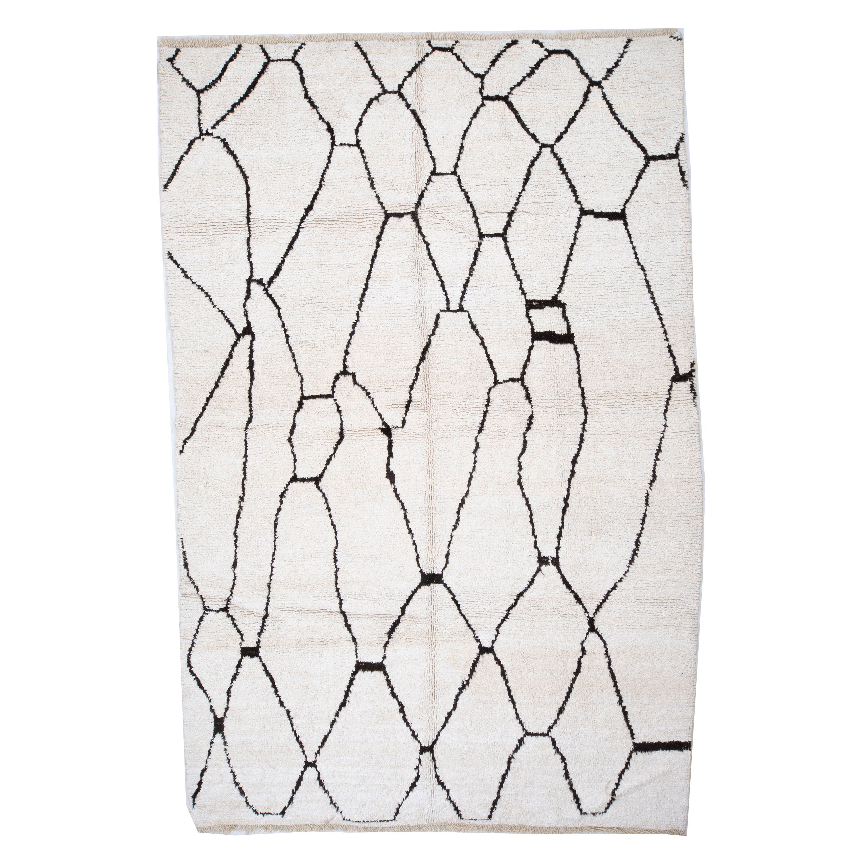 Contemporary TURKISH RUG up cycled from vintage HEMP and goat hair flat weaves