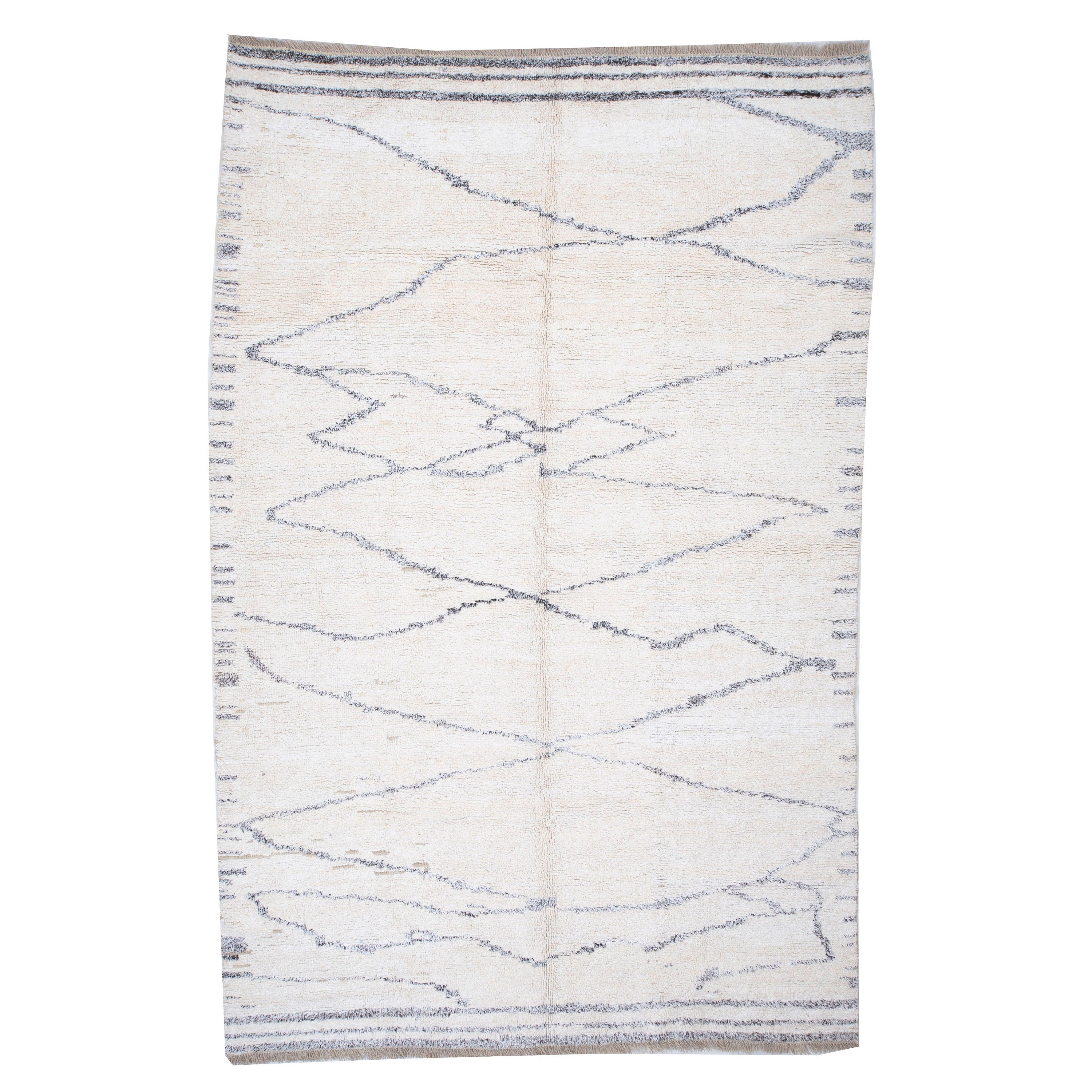 Contemporary TURKISH RUG up cycled from vintage HEMP and goat hair flat weaves