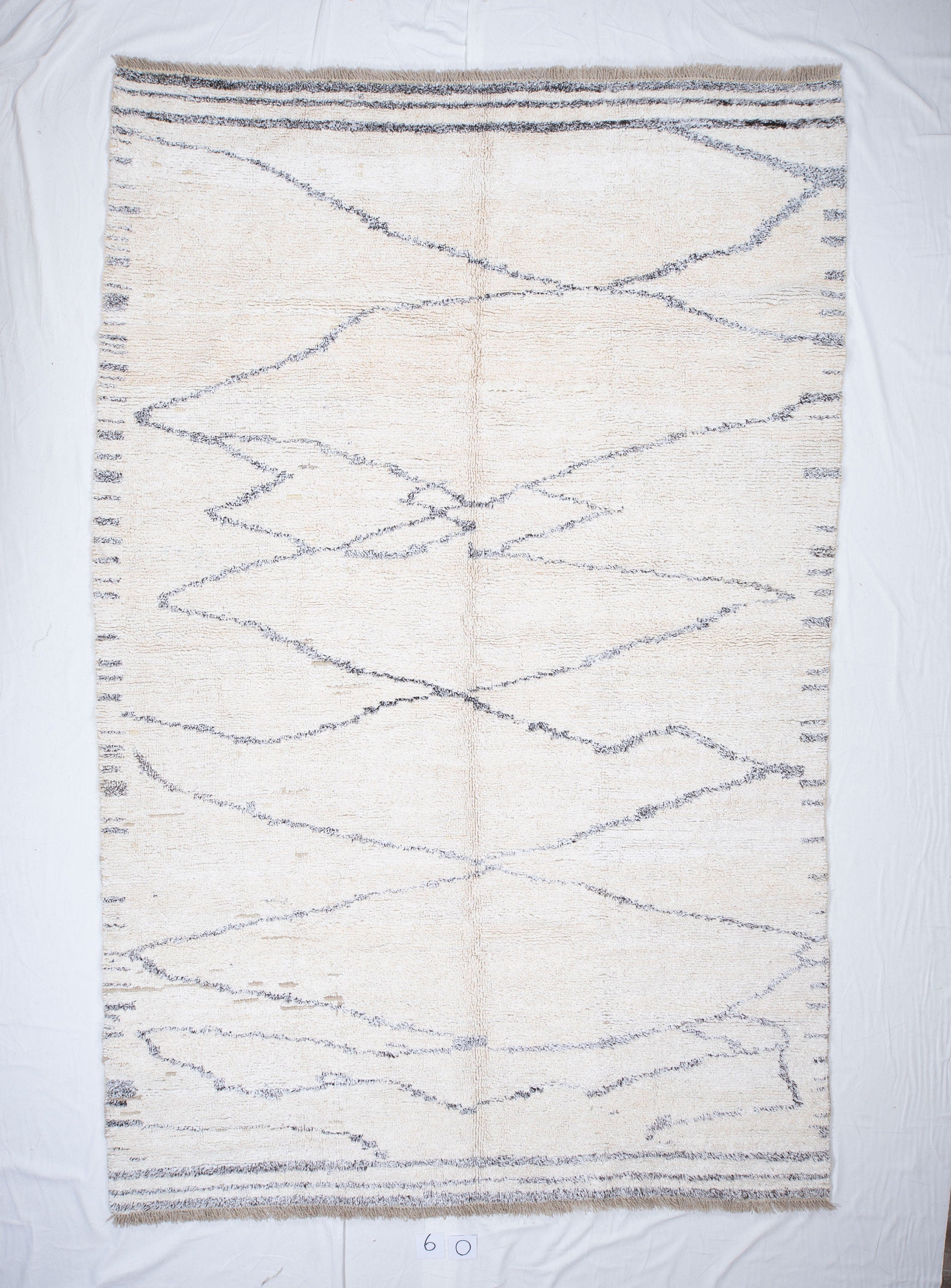 Contemporary TURKISH RUG up cycled from vintage HEMP and goat hair flat weaves