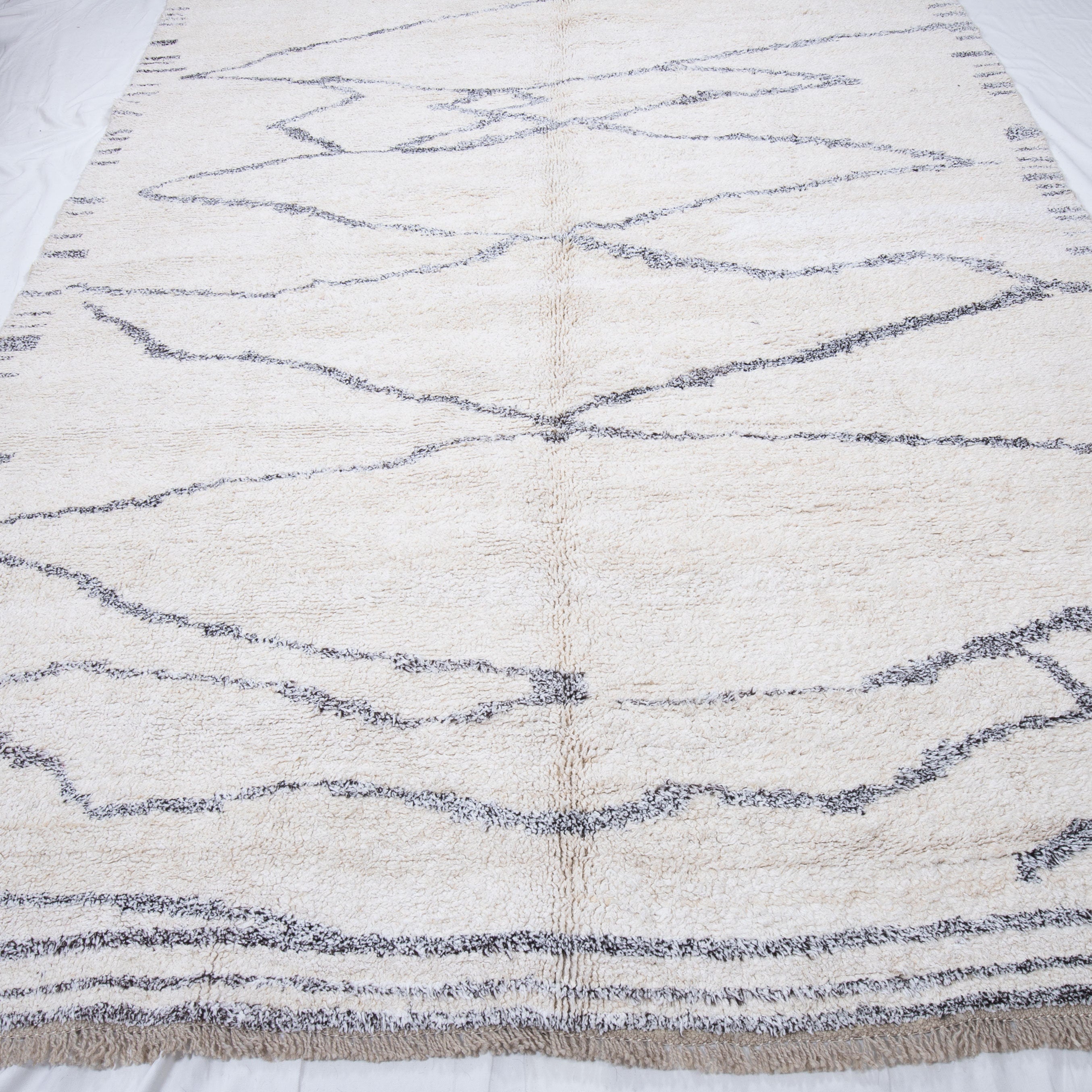 Contemporary TURKISH RUG up cycled from vintage HEMP and goat hair flat weaves