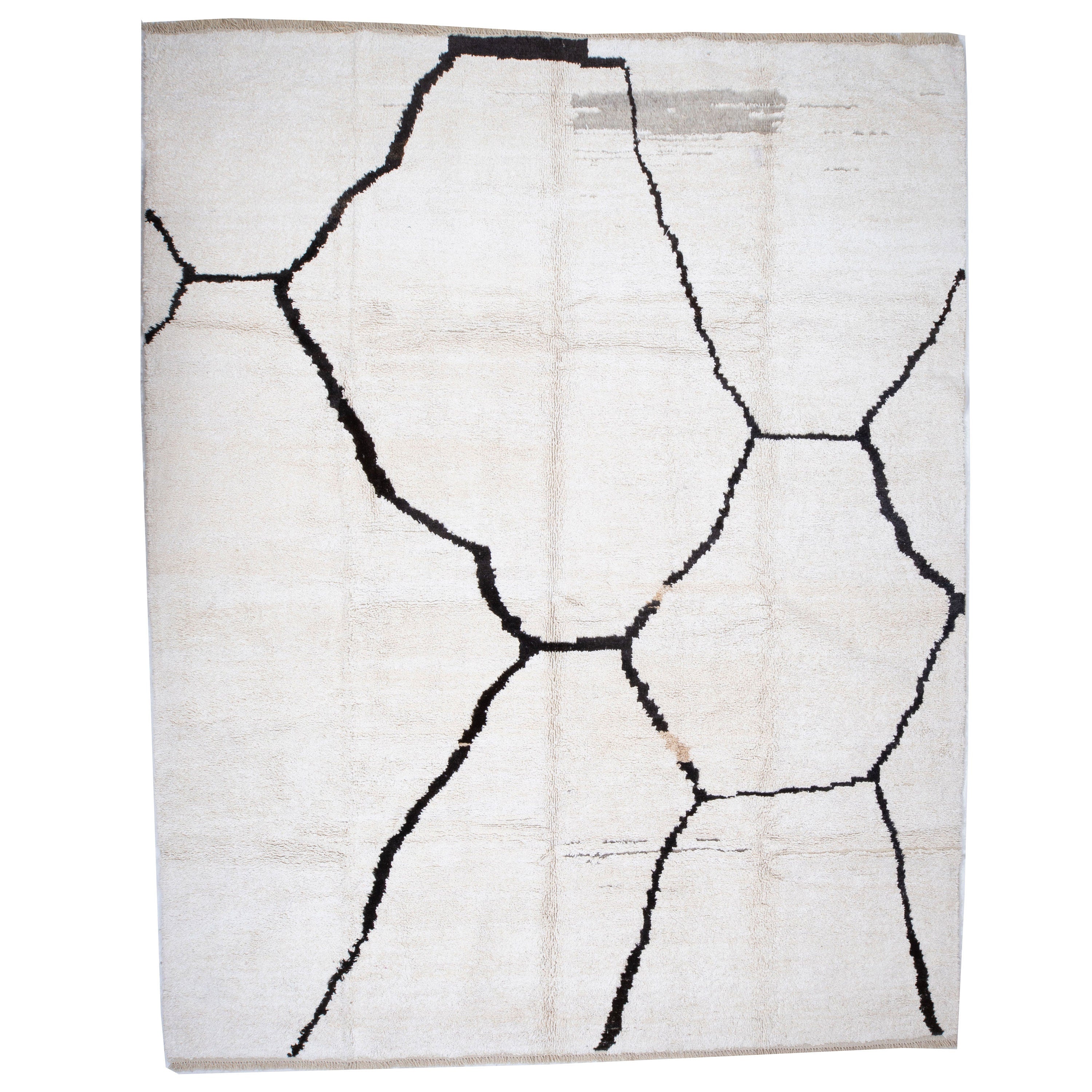 Contemporary TURKISH RUG up cycled from vintage HEMP and goat hair flat weaves.