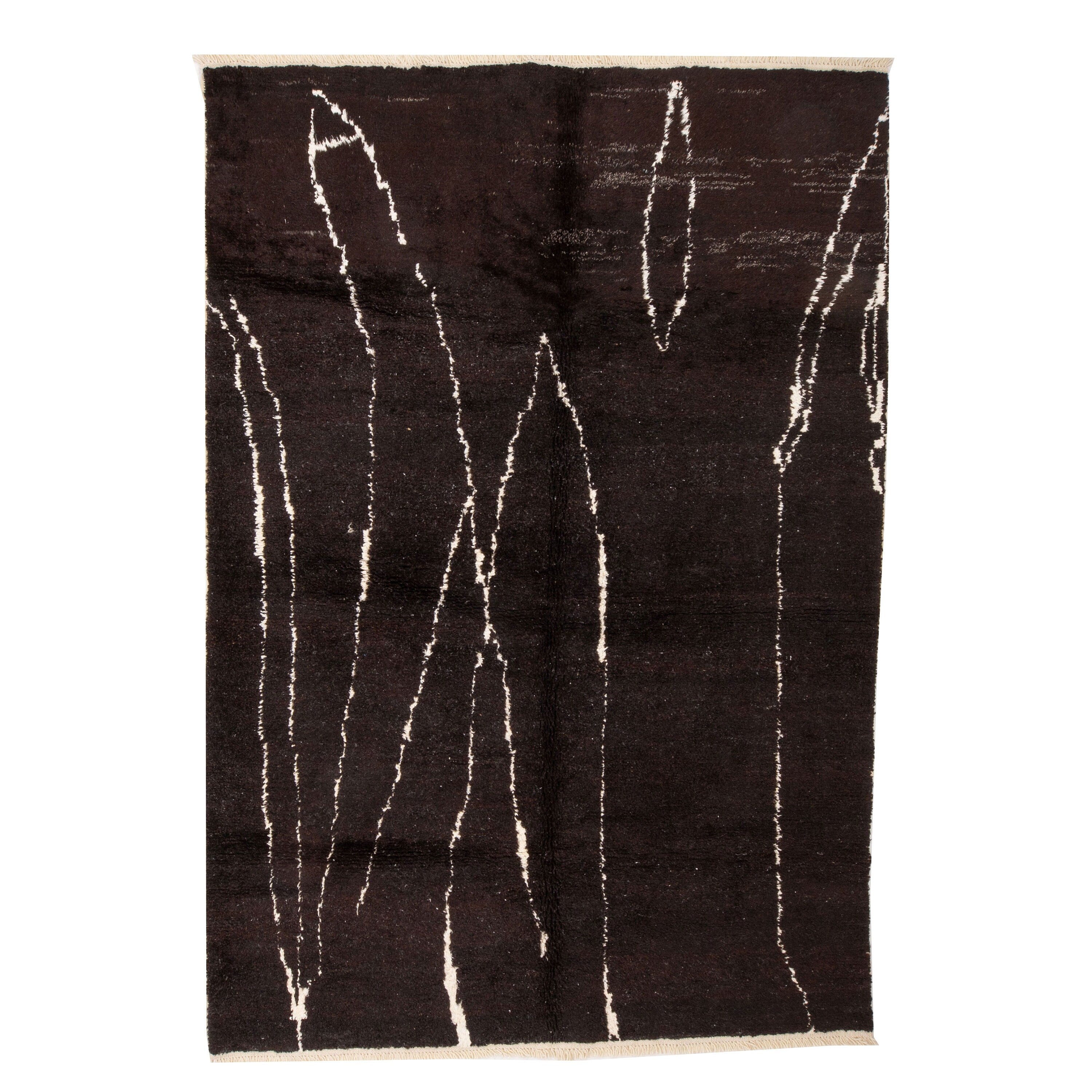 Contemporary TURKISH RUG up cycled from vintage HEMP and goat hair flat weaves.