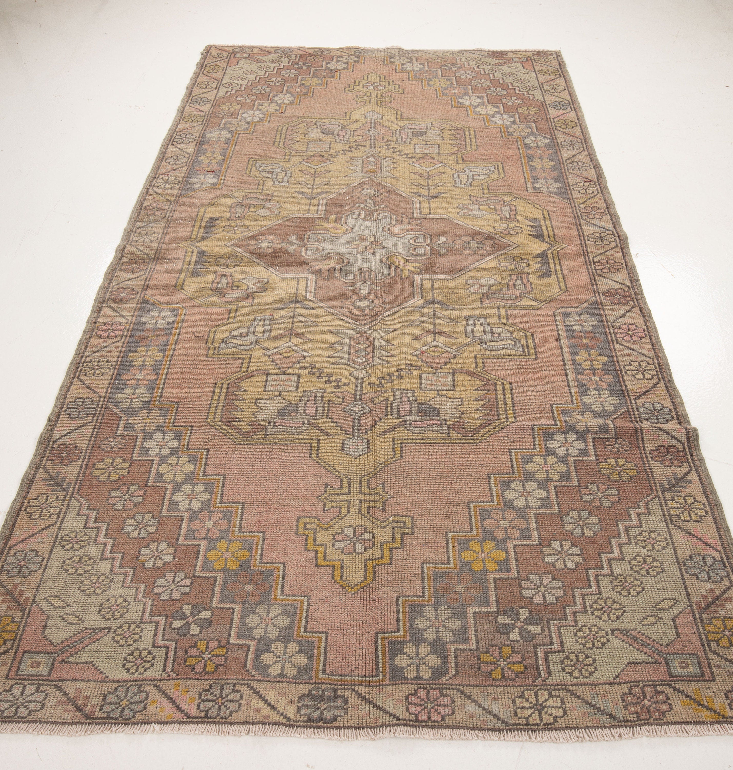Vintage Turkish Village Rug