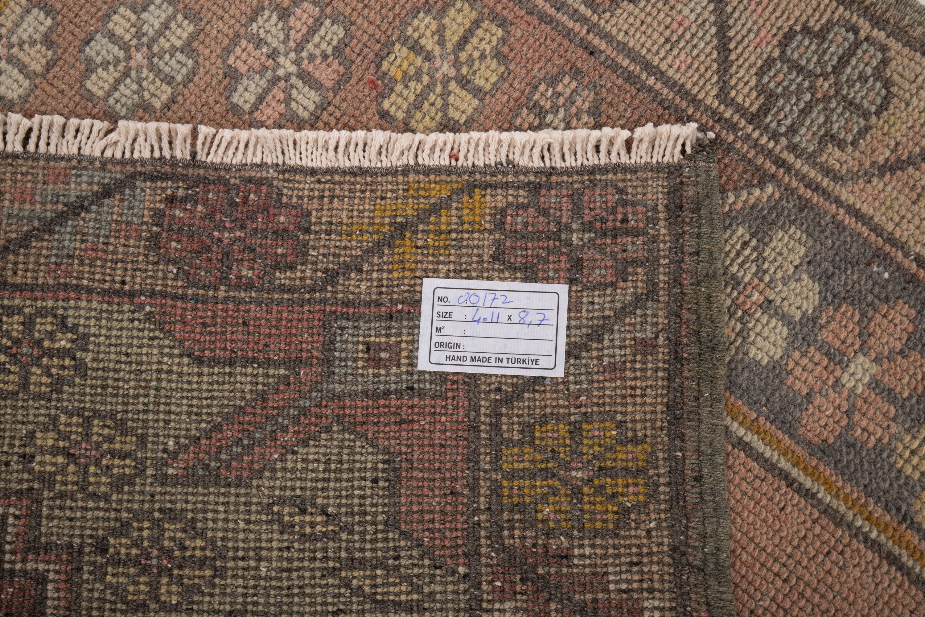 Vintage Turkish Village Rug