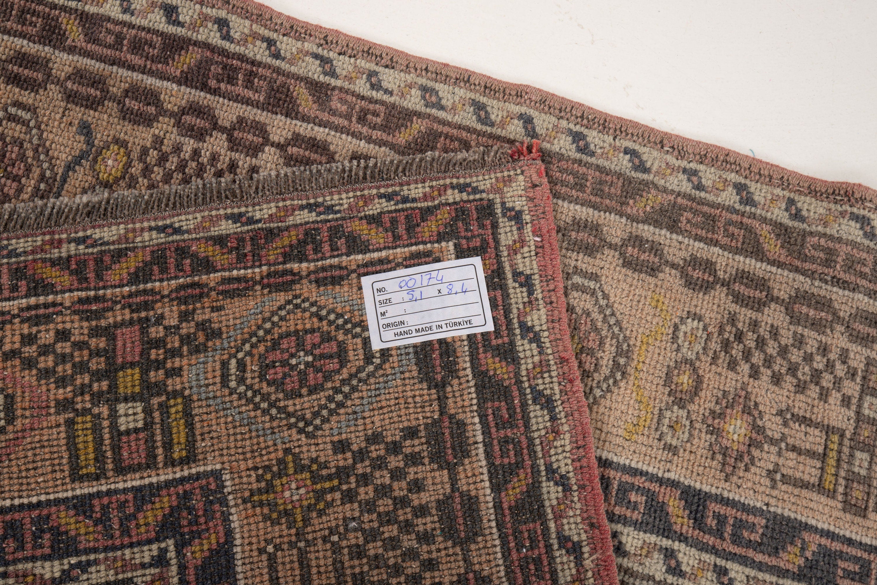 Vintage Turkish Village Rug