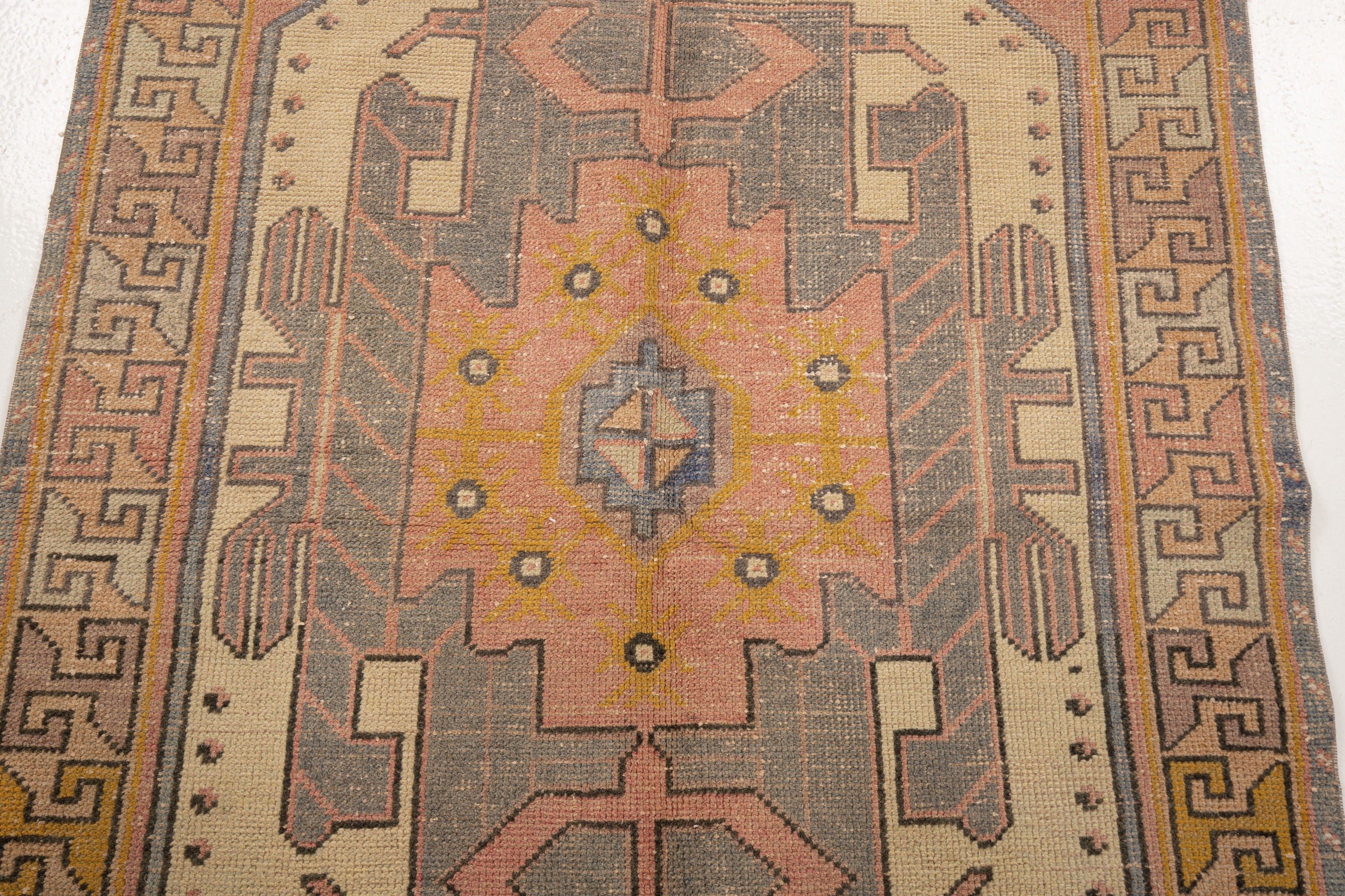 Vintage Turkish Village Rug