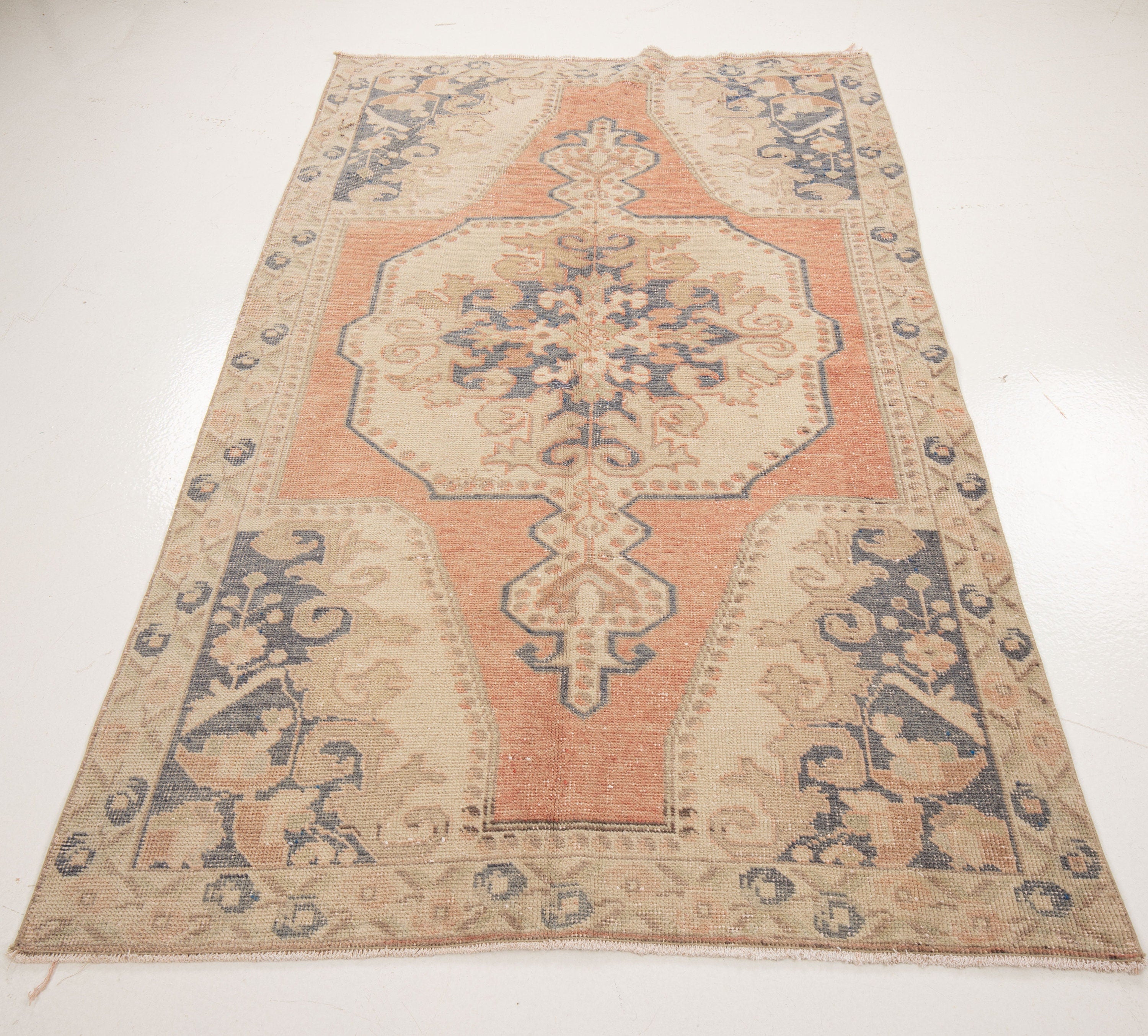 Vintage Turkish Village Rug