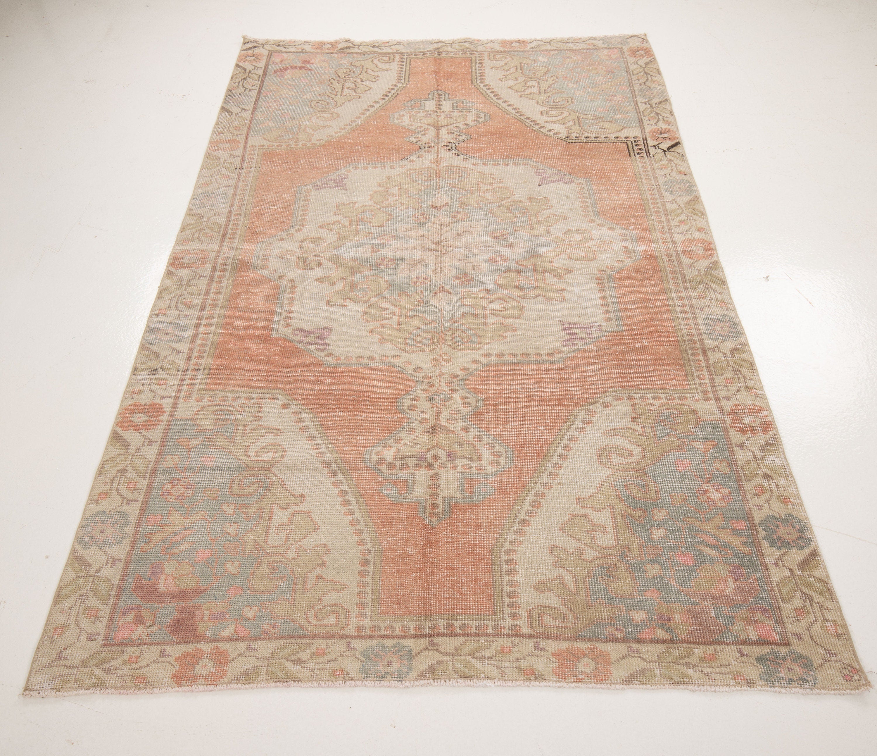 Vintage Turkish Village Rug
