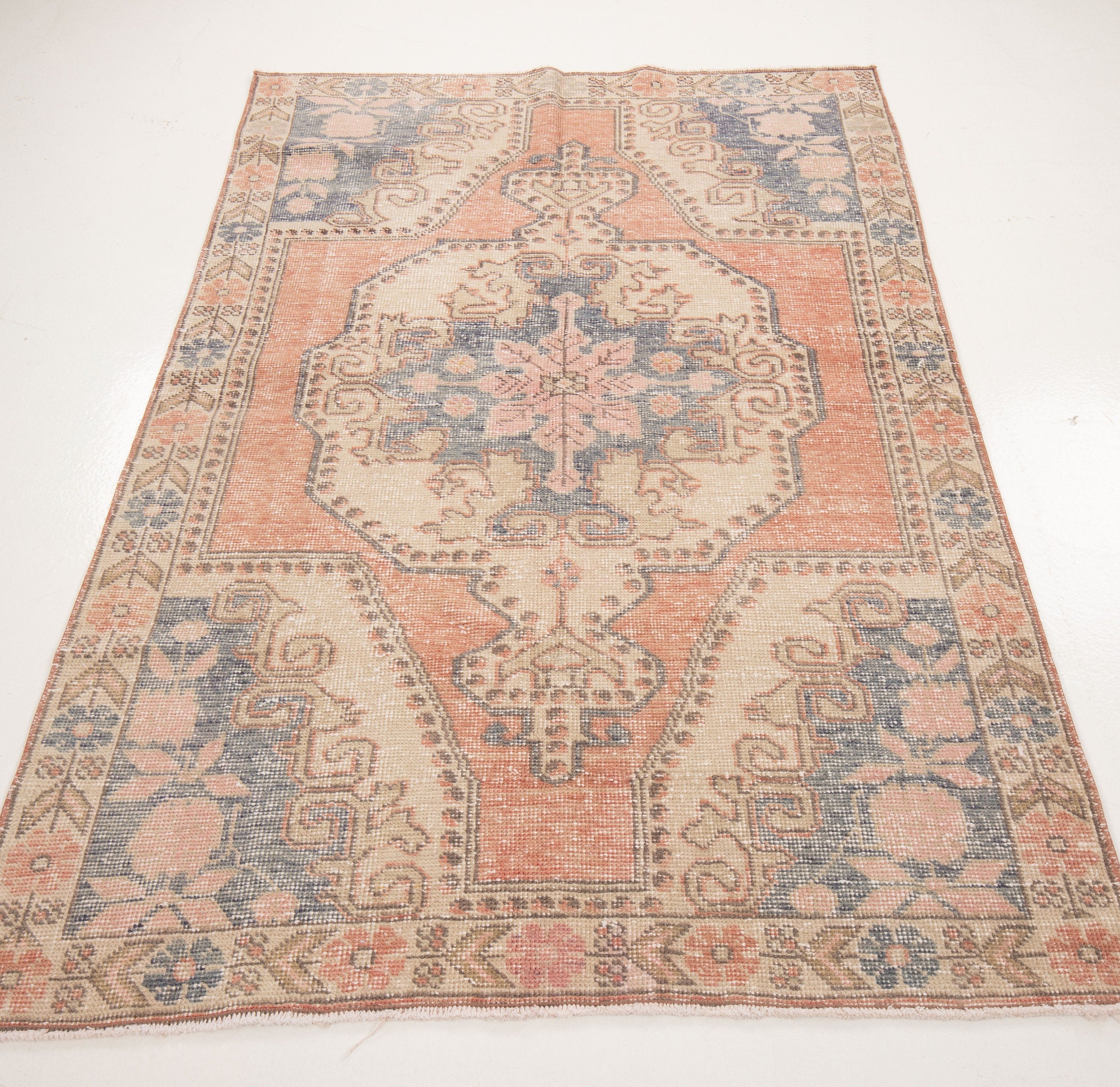 Vintage Turkish Village Rug