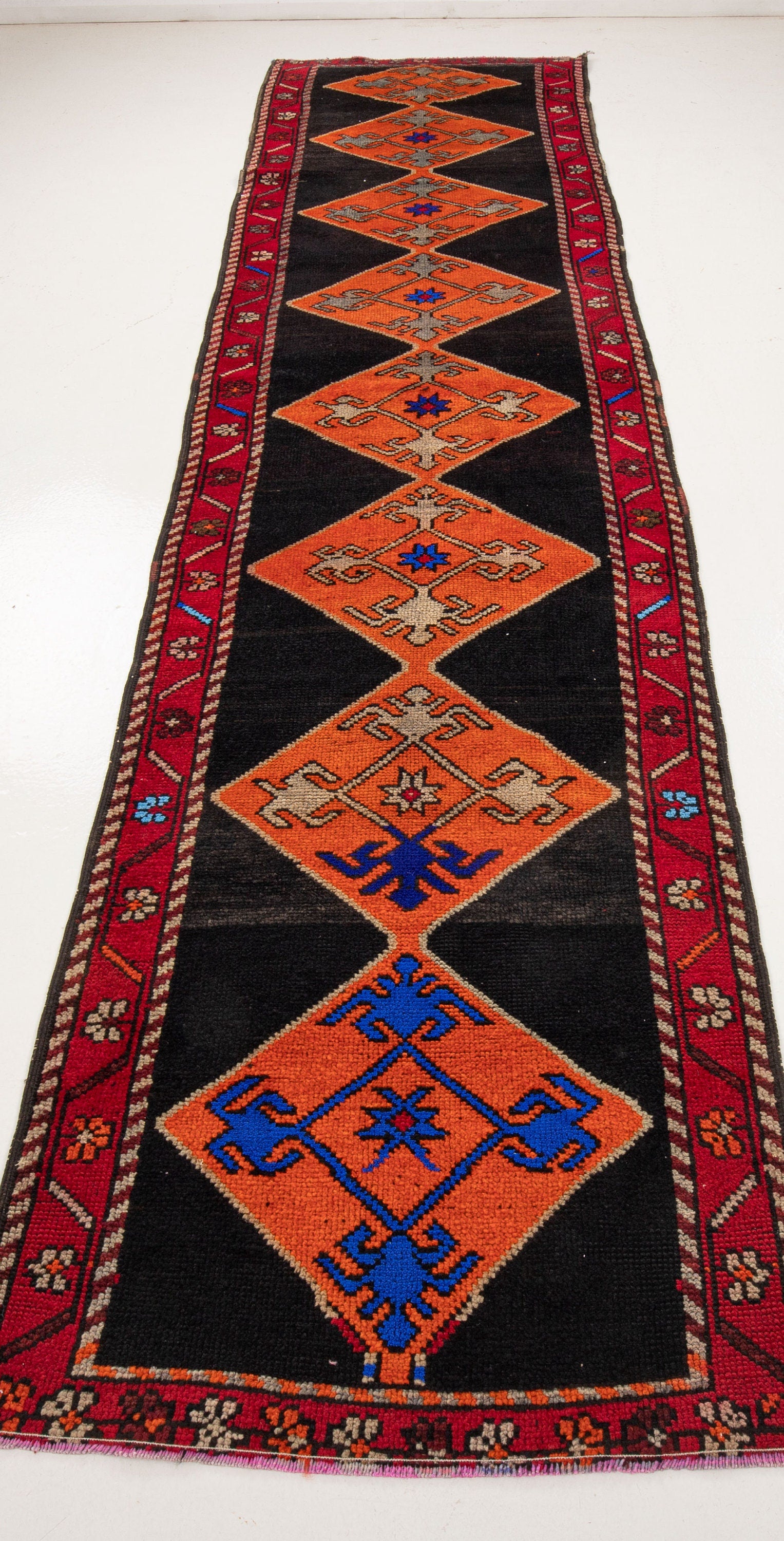 Turkish Vintage Carpet Runne
