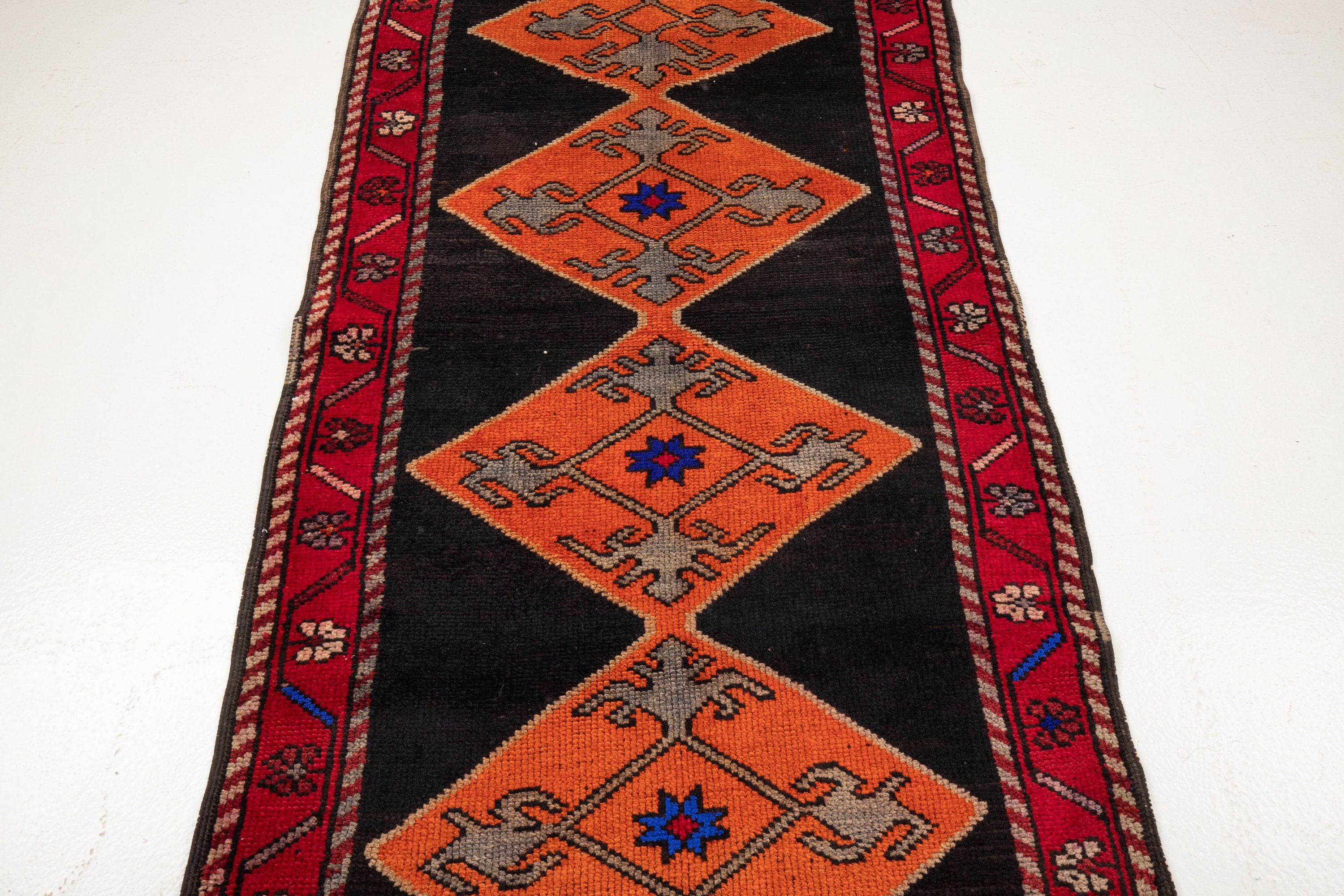 Turkish Vintage Carpet Runne