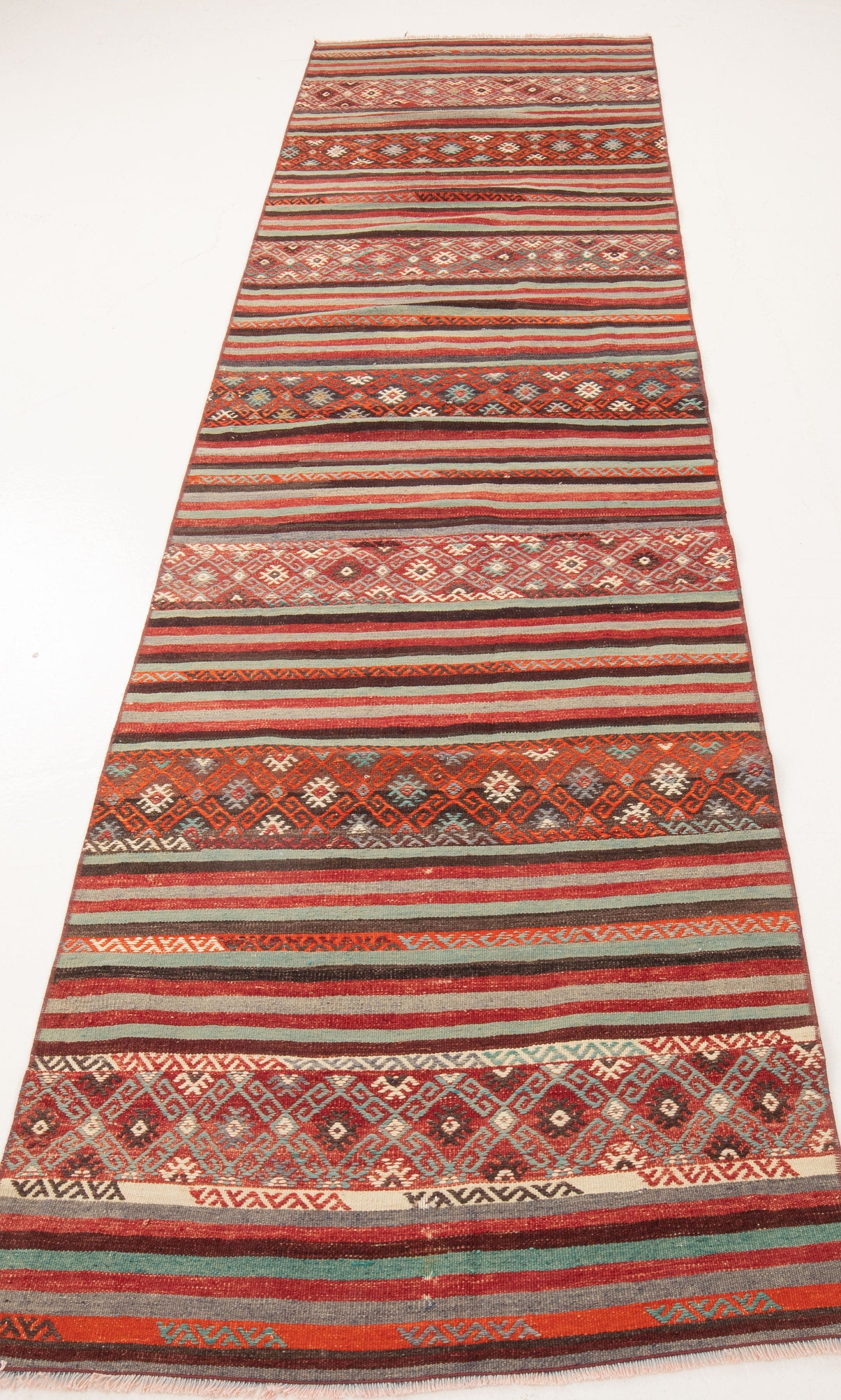 Vintage Turkish Kilim Runner