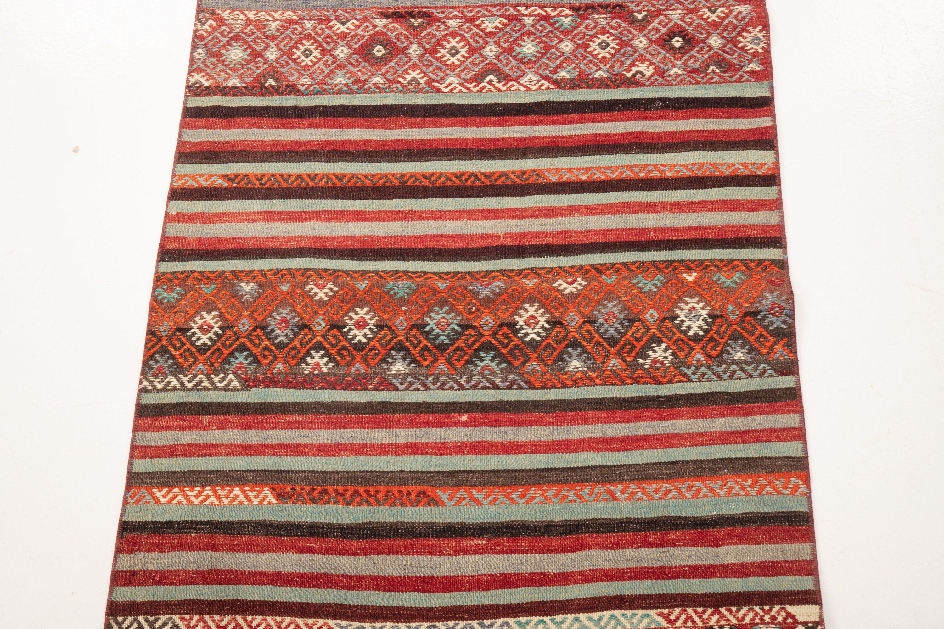 Vintage Turkish Kilim Runner
