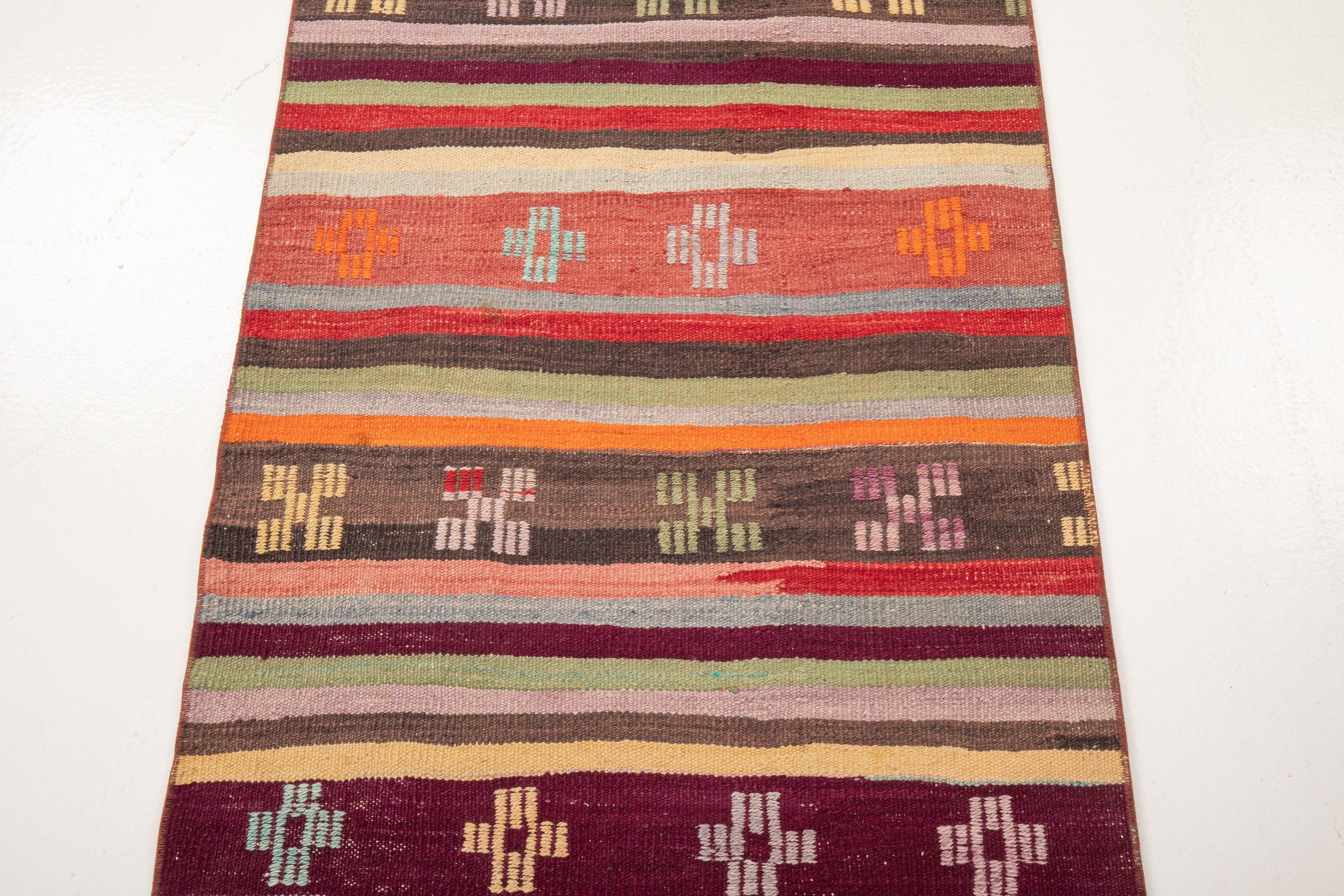 Vintage Turkish Kilim Runner
