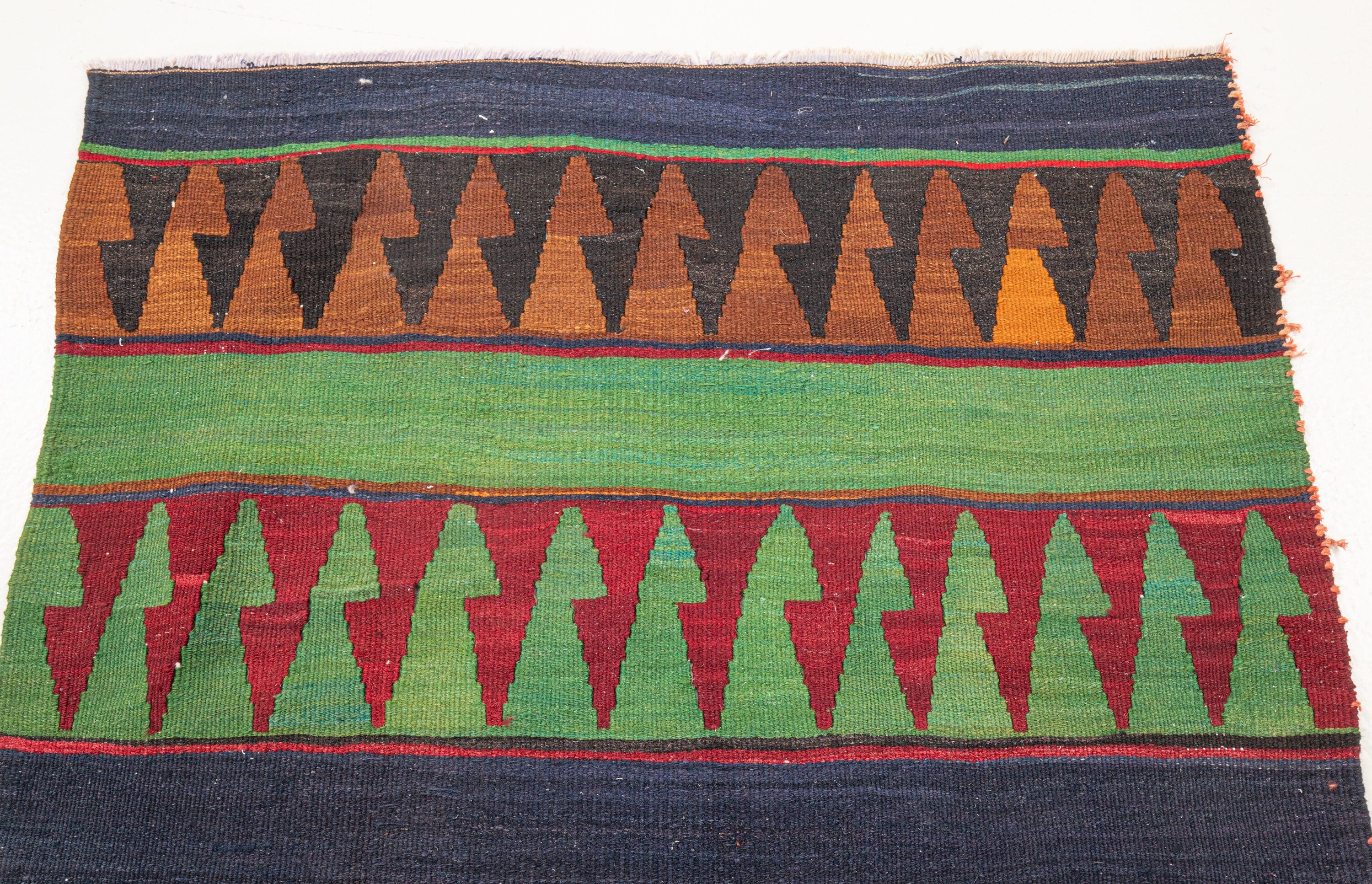 Vintage Turkish Kilim Runner