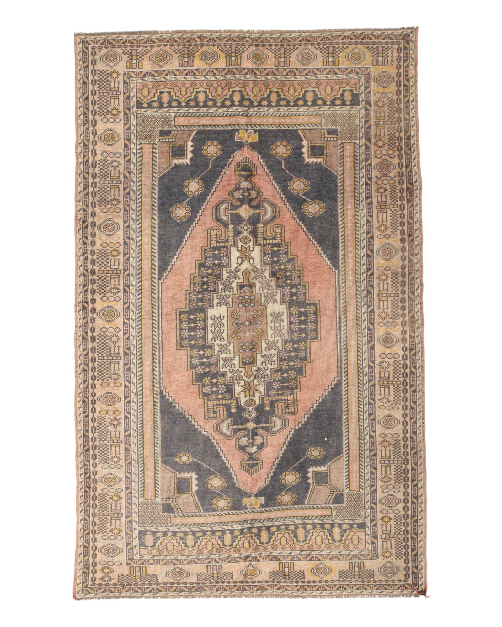 Vintage Turkish Village Rug