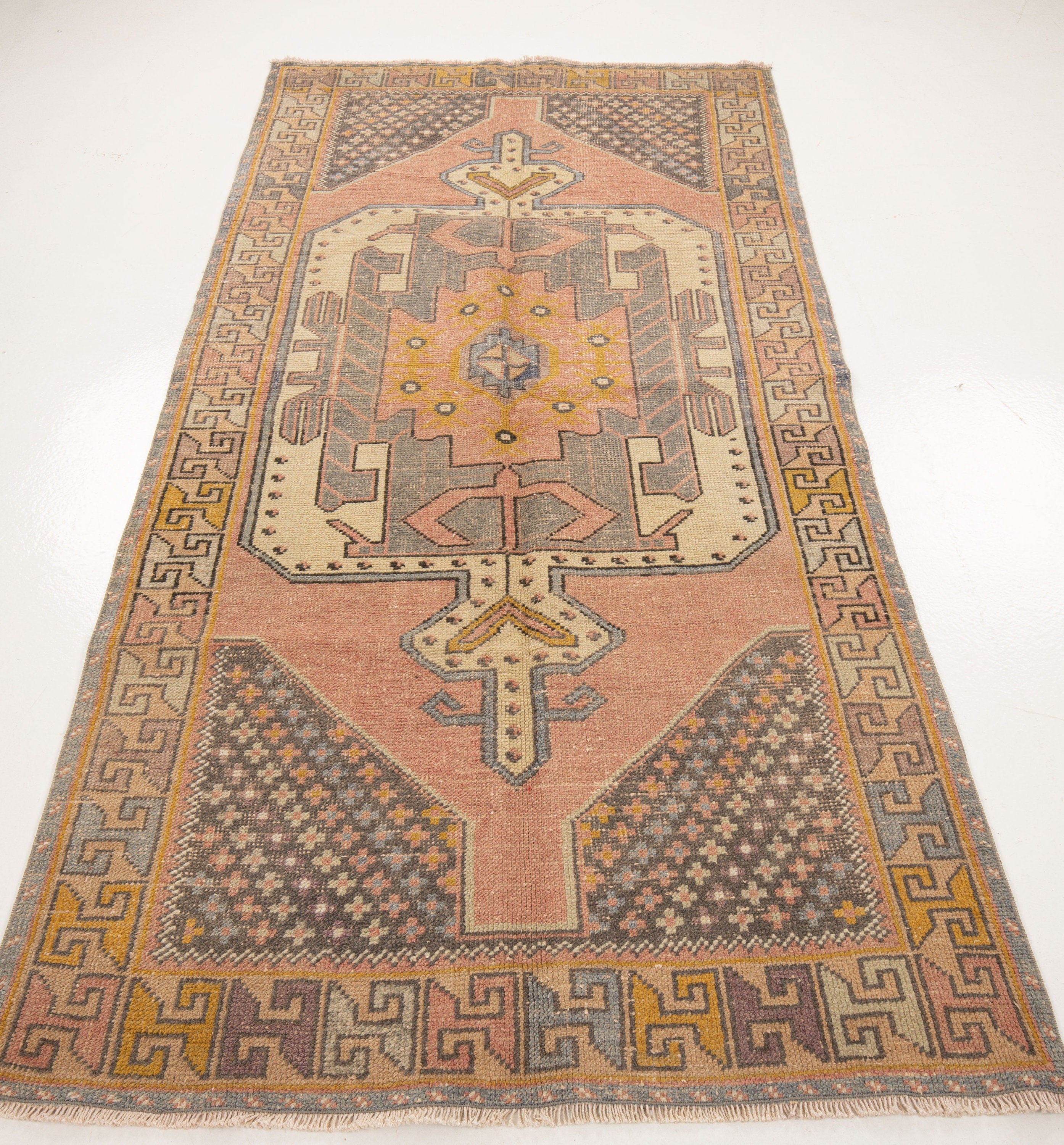 Vintage Turkish Village Rug