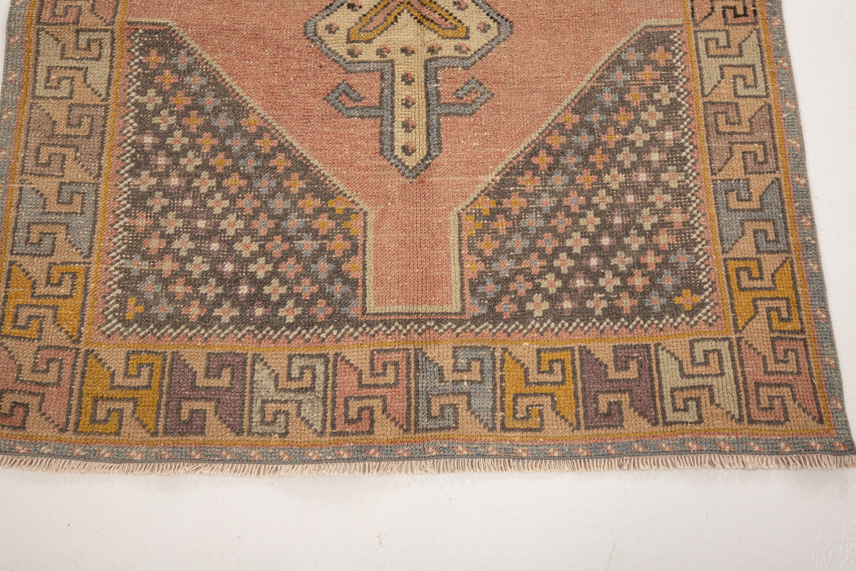 Vintage Turkish Village Rug