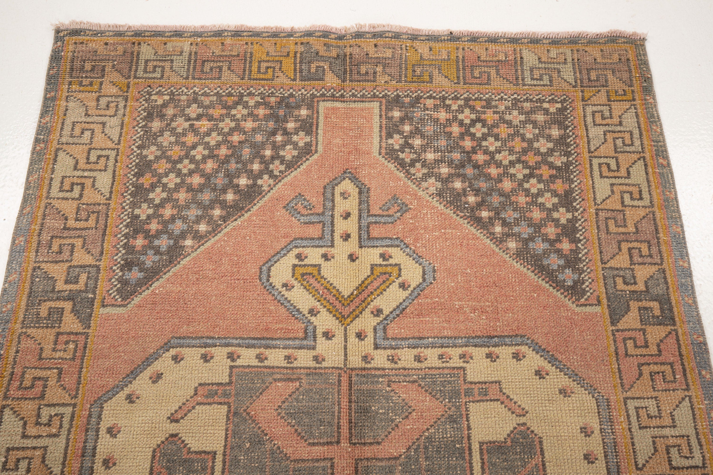 Vintage Turkish Village Rug